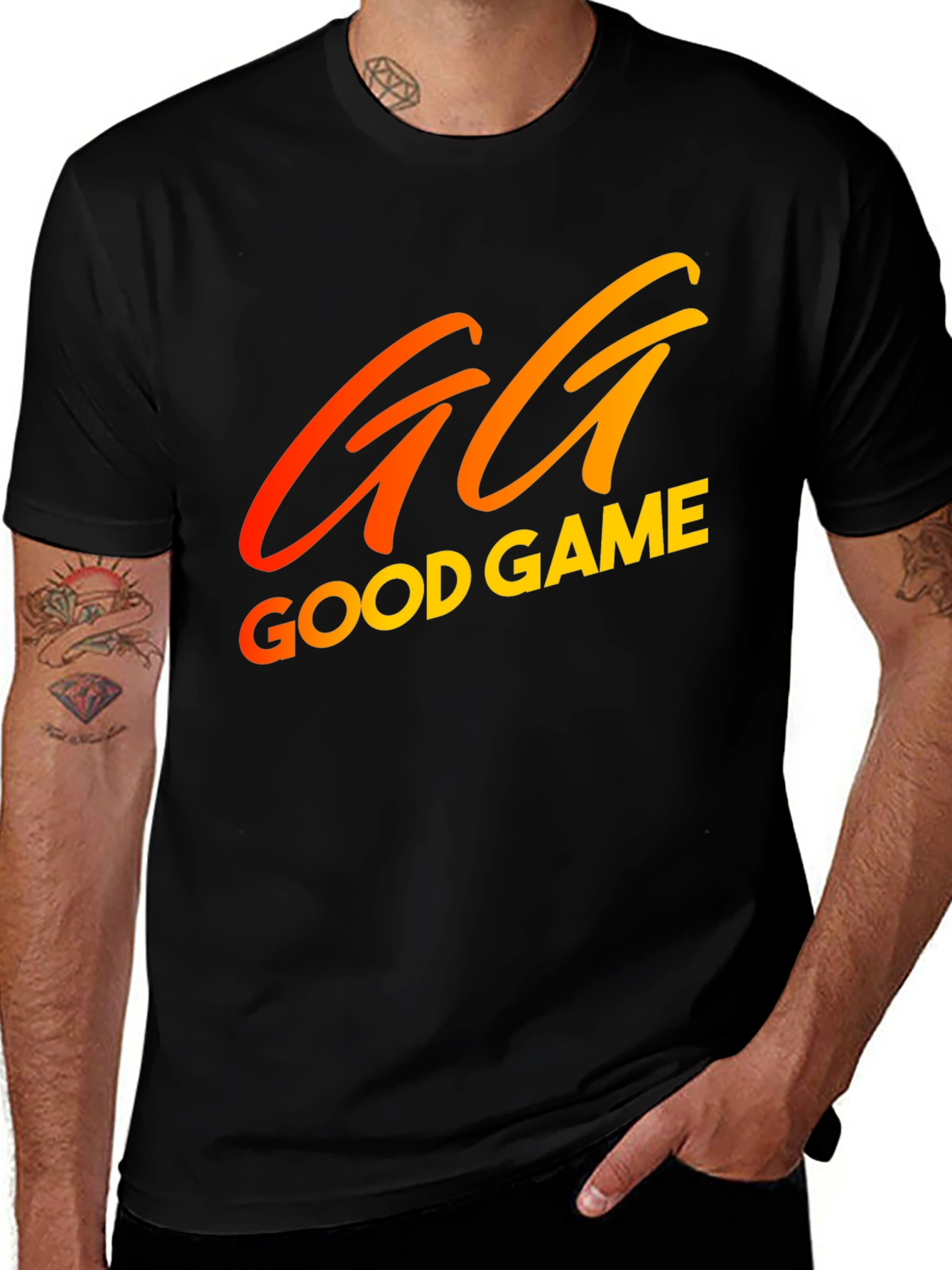 GG Good Game Black T-Shirt
