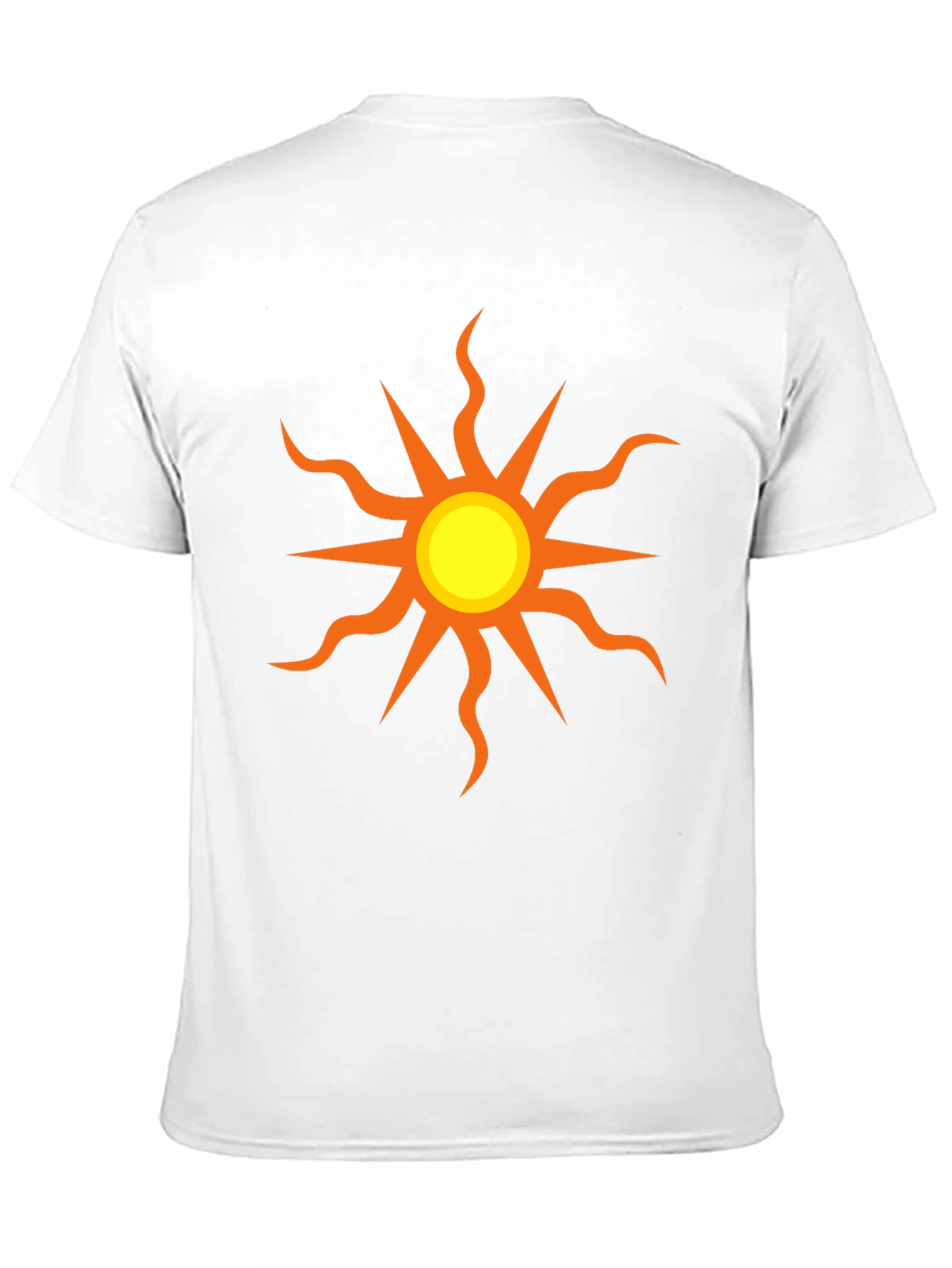 Black T-Shirt with Sun Graphic