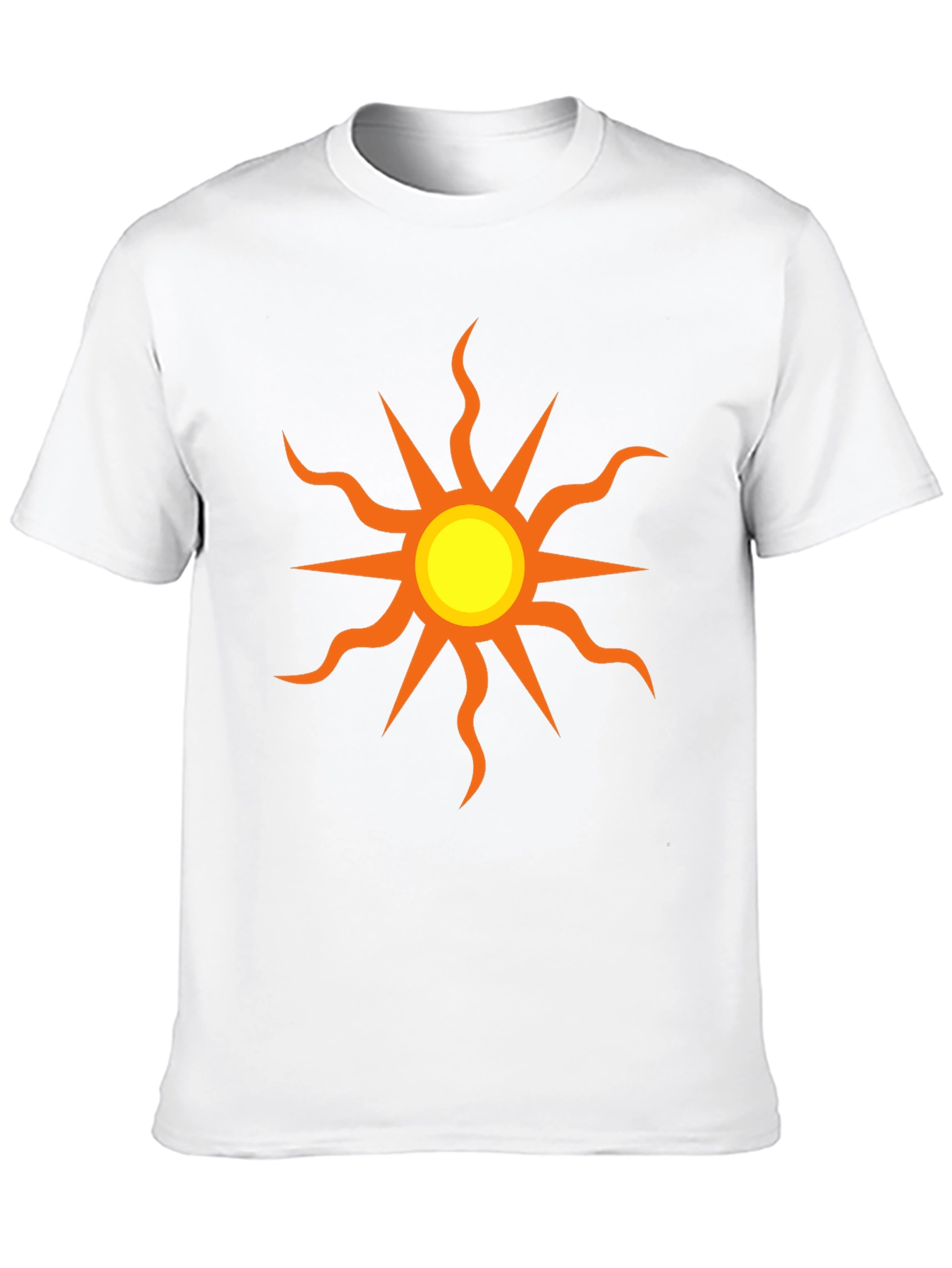 Black T-Shirt with Sun Graphic
