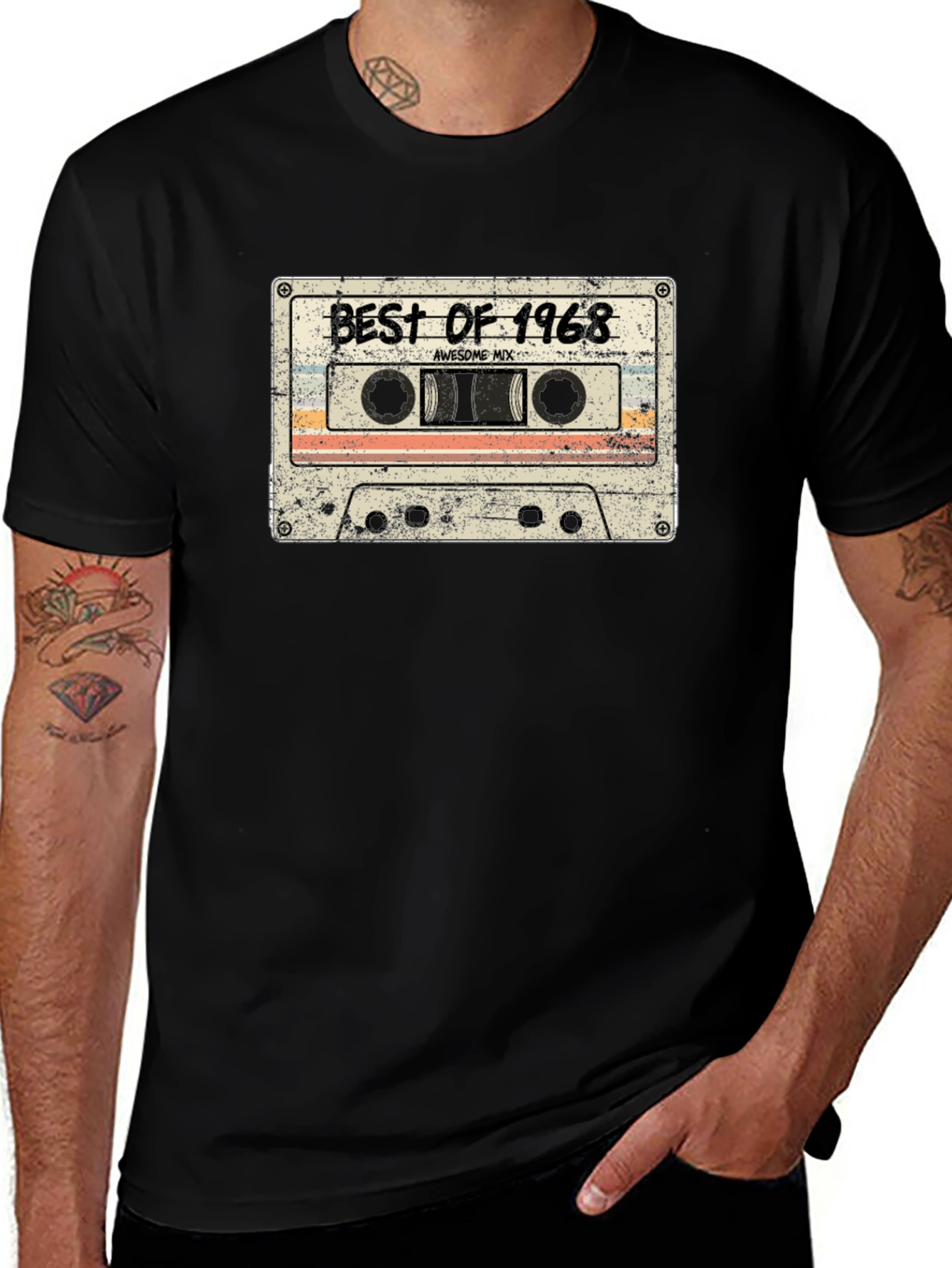 Best of 1968 Cassette Tape Graphic Tee