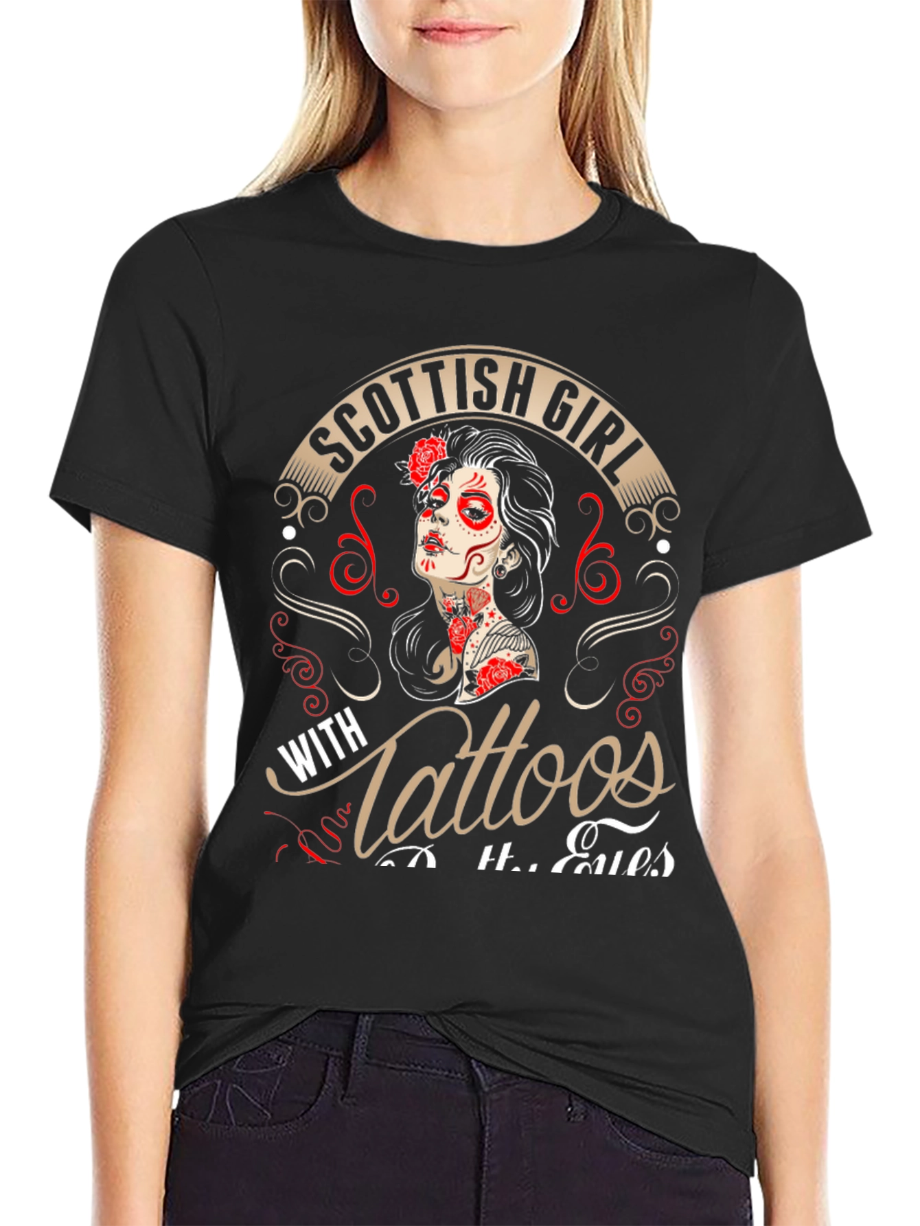 Scottish Girl With Tattoos T-Shirt