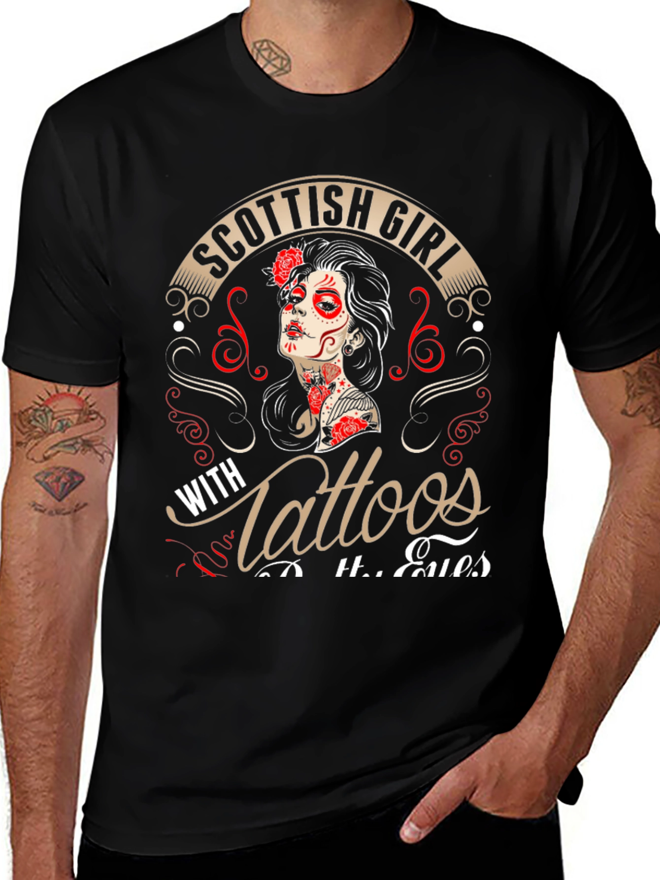 Scottish Girl With Tattoos T-Shirt