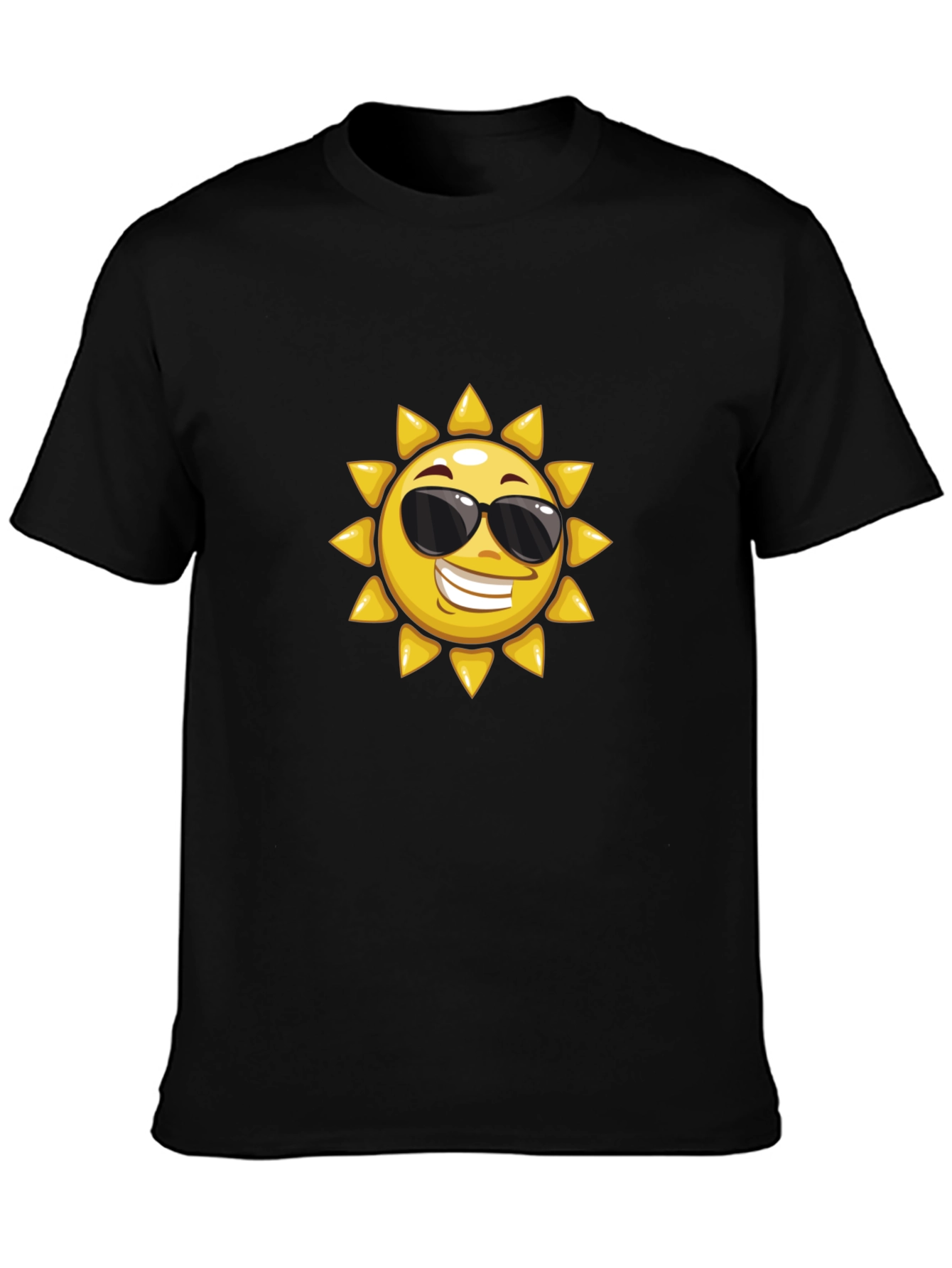 Cool Sun Graphic Black T-Shirt