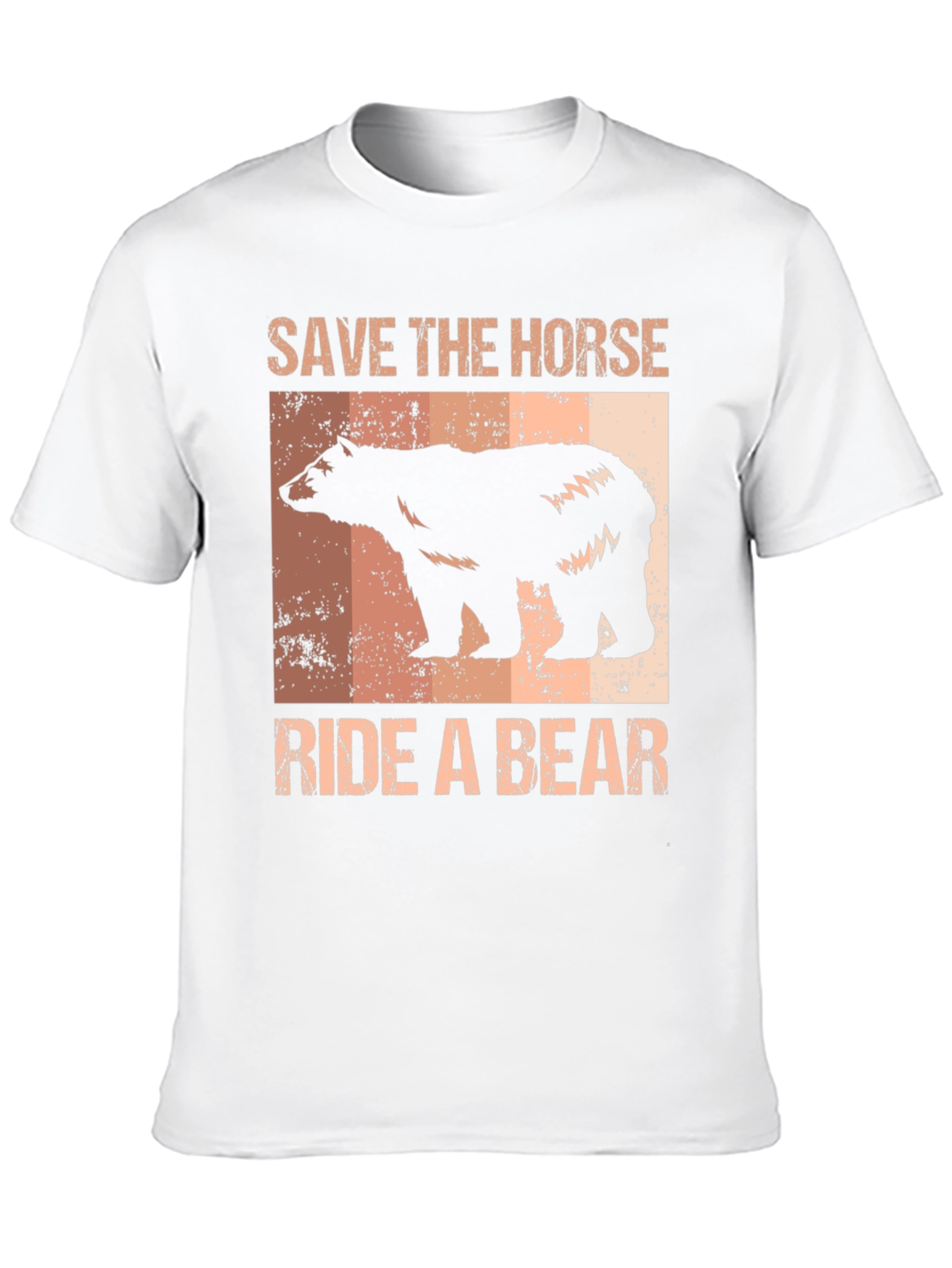 Save the Horse Ride a Bear Graphic T-Shirt