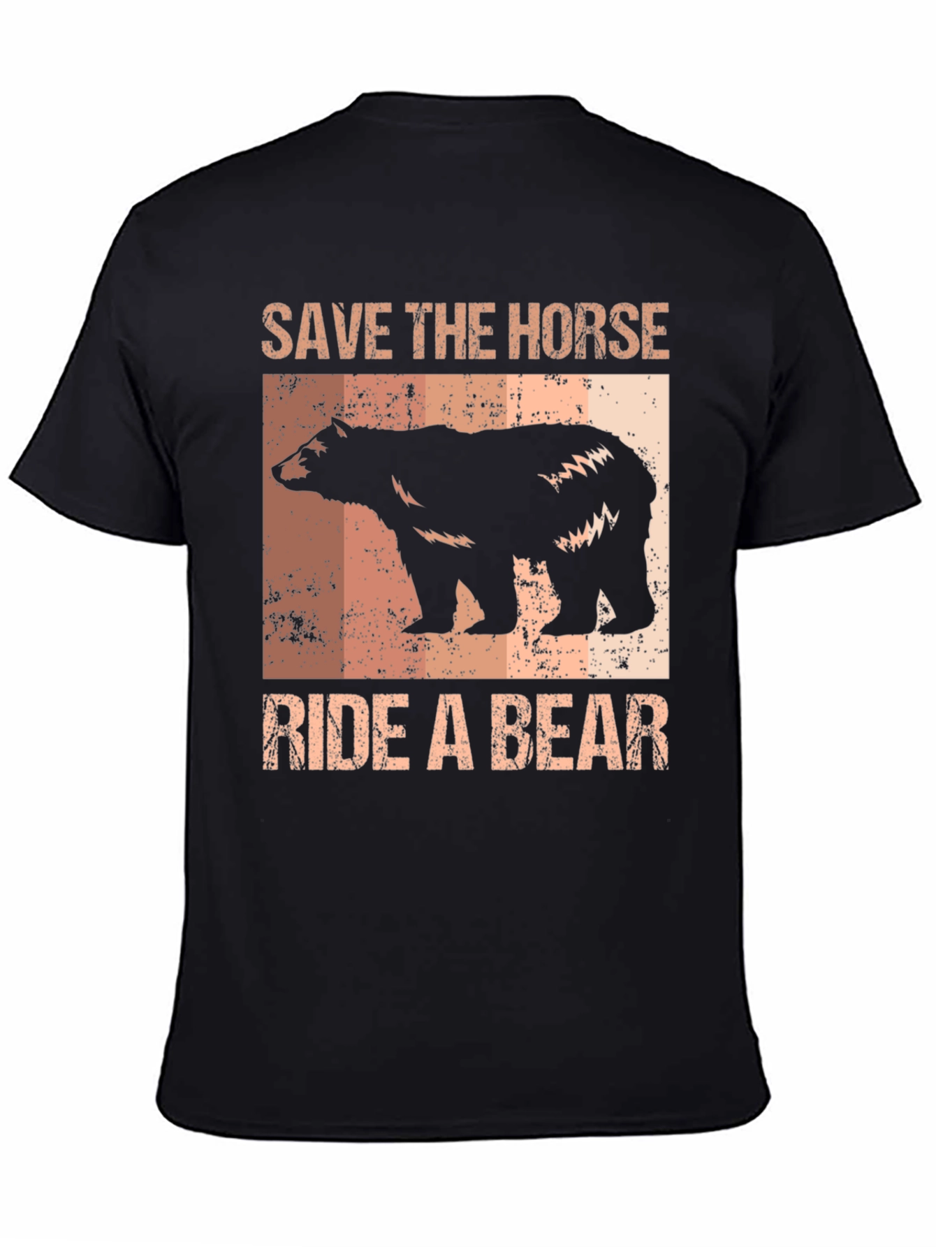 Save the Horse Ride a Bear Graphic T-Shirt