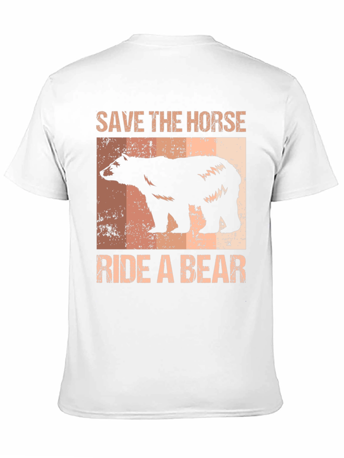 Save the Horse Ride a Bear Graphic T-Shirt