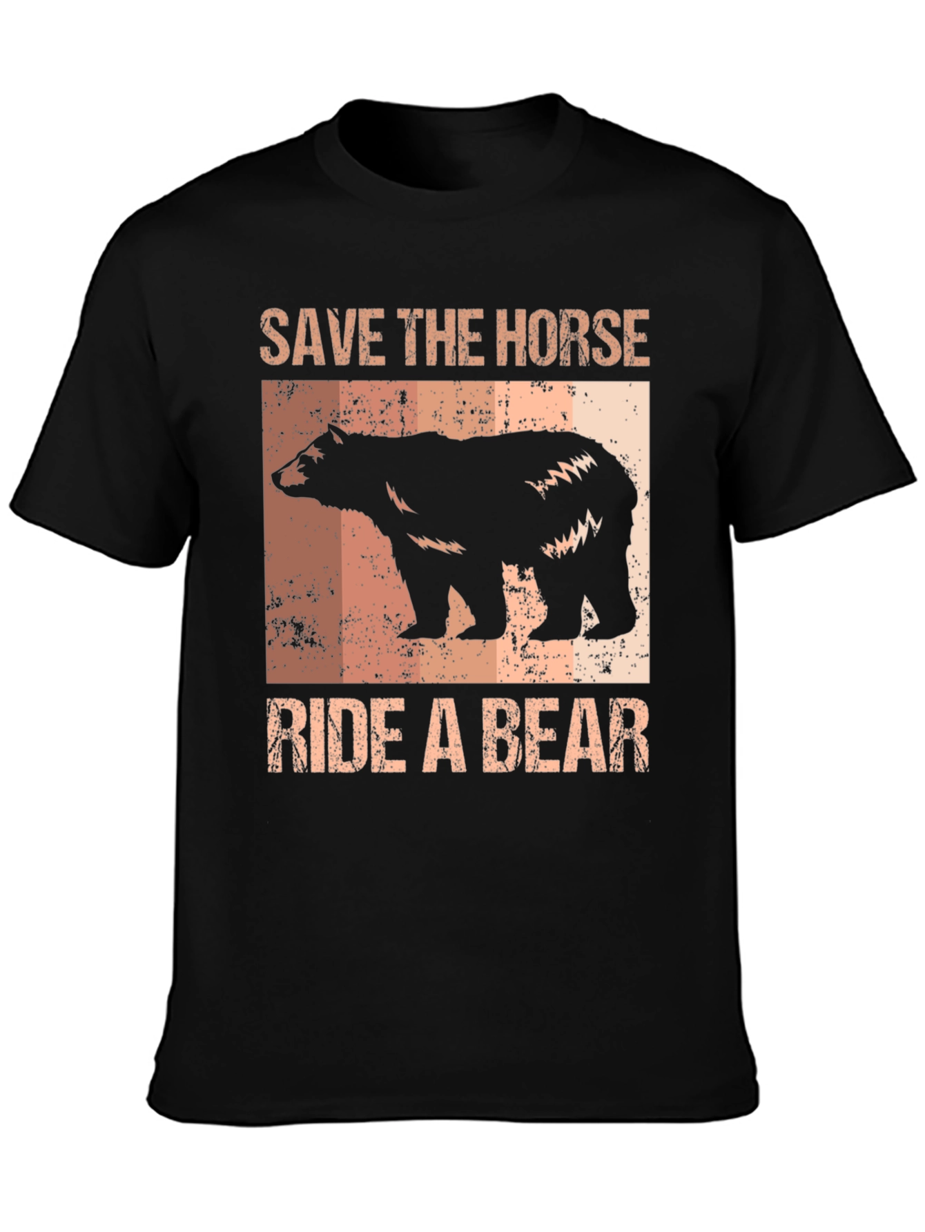 Save the Horse Ride a Bear Graphic T-Shirt