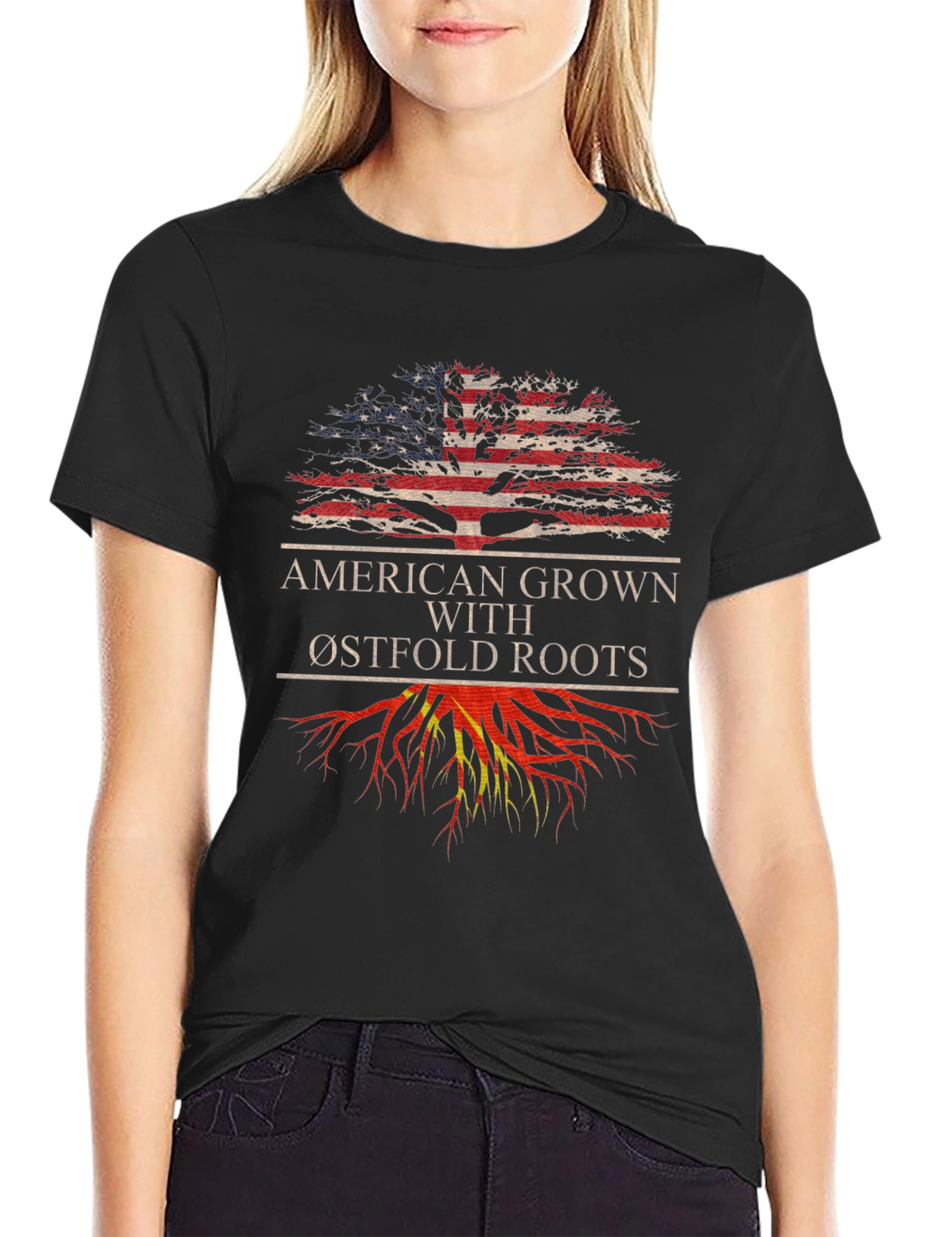 American Grown with Østfold Roots T-Shirt