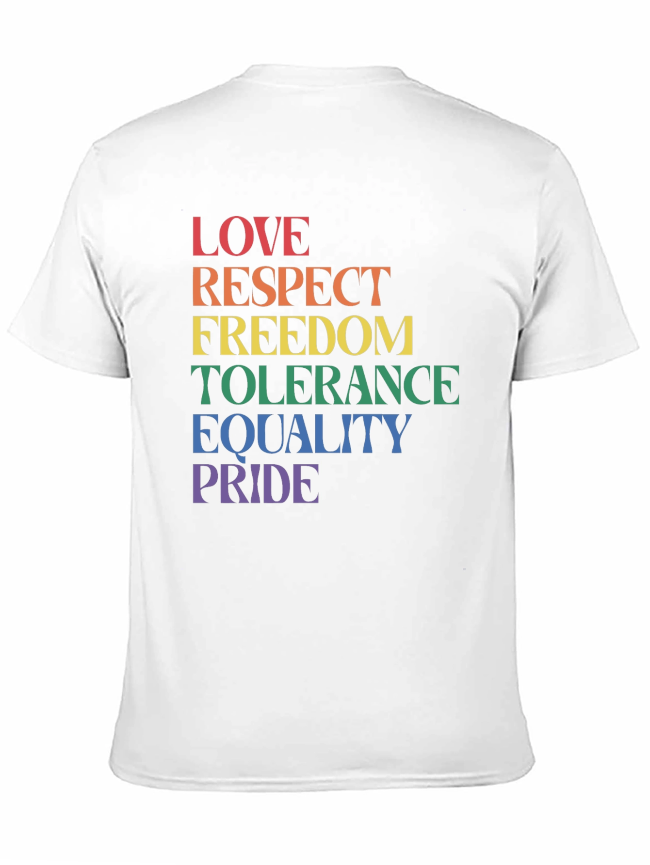 Pride LGBTQ+ Love Respect Equality Black T-Shirt