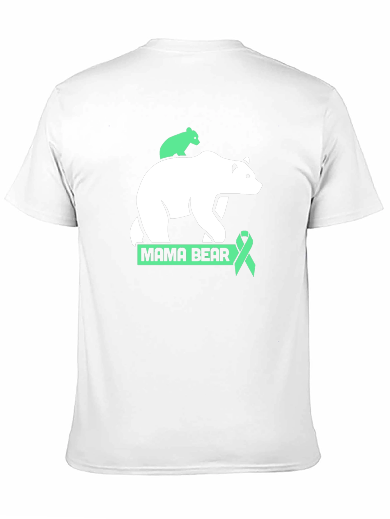 Mama Bear T-Shirt - Green Ribbon Support