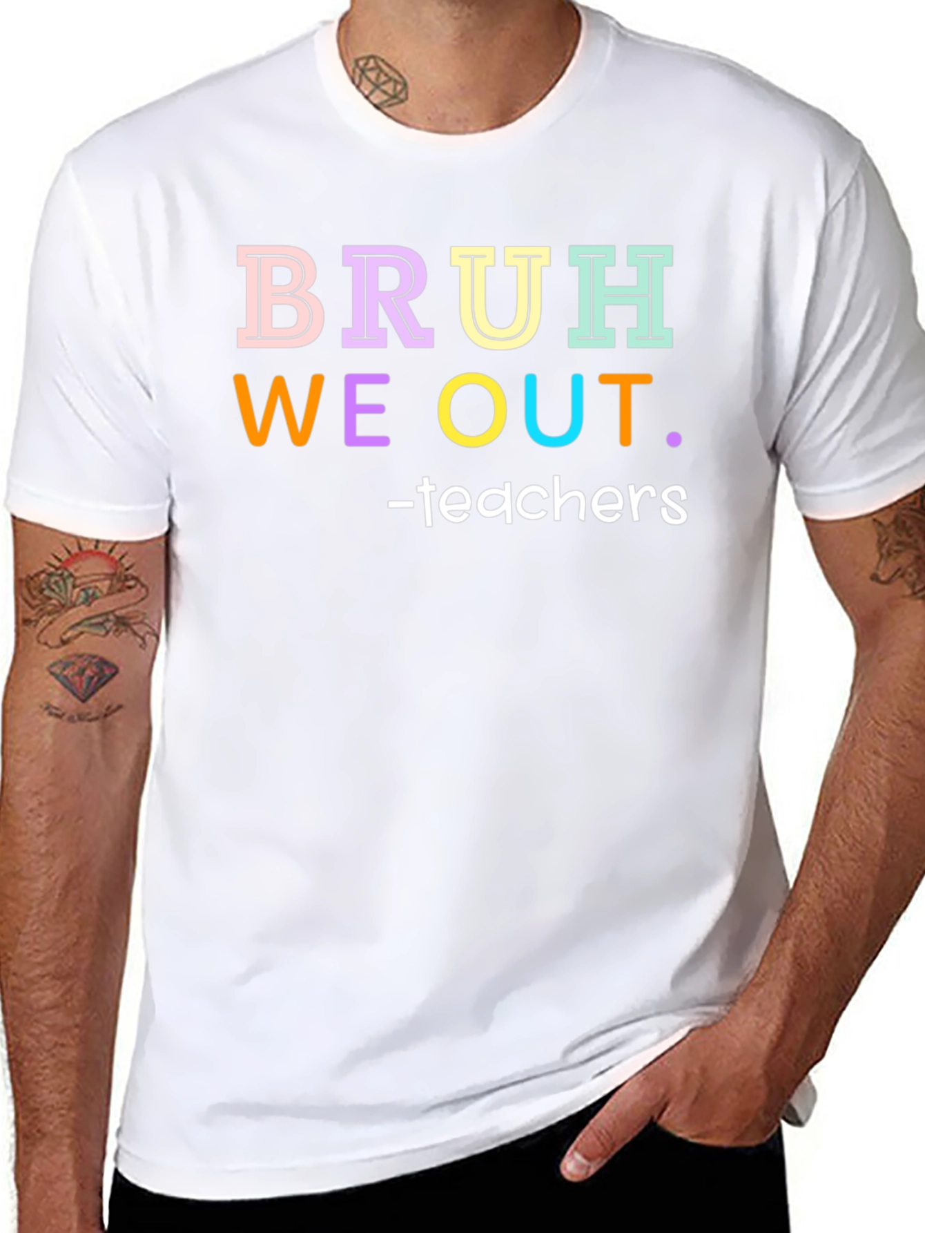 Bruh We Out Teachers Graphic Tee