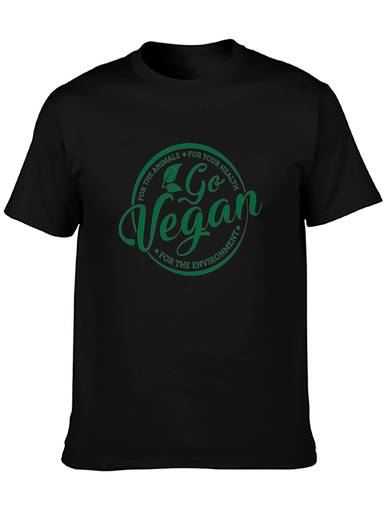 Go Vegan T-Shirt - Animals Health Environment Tee