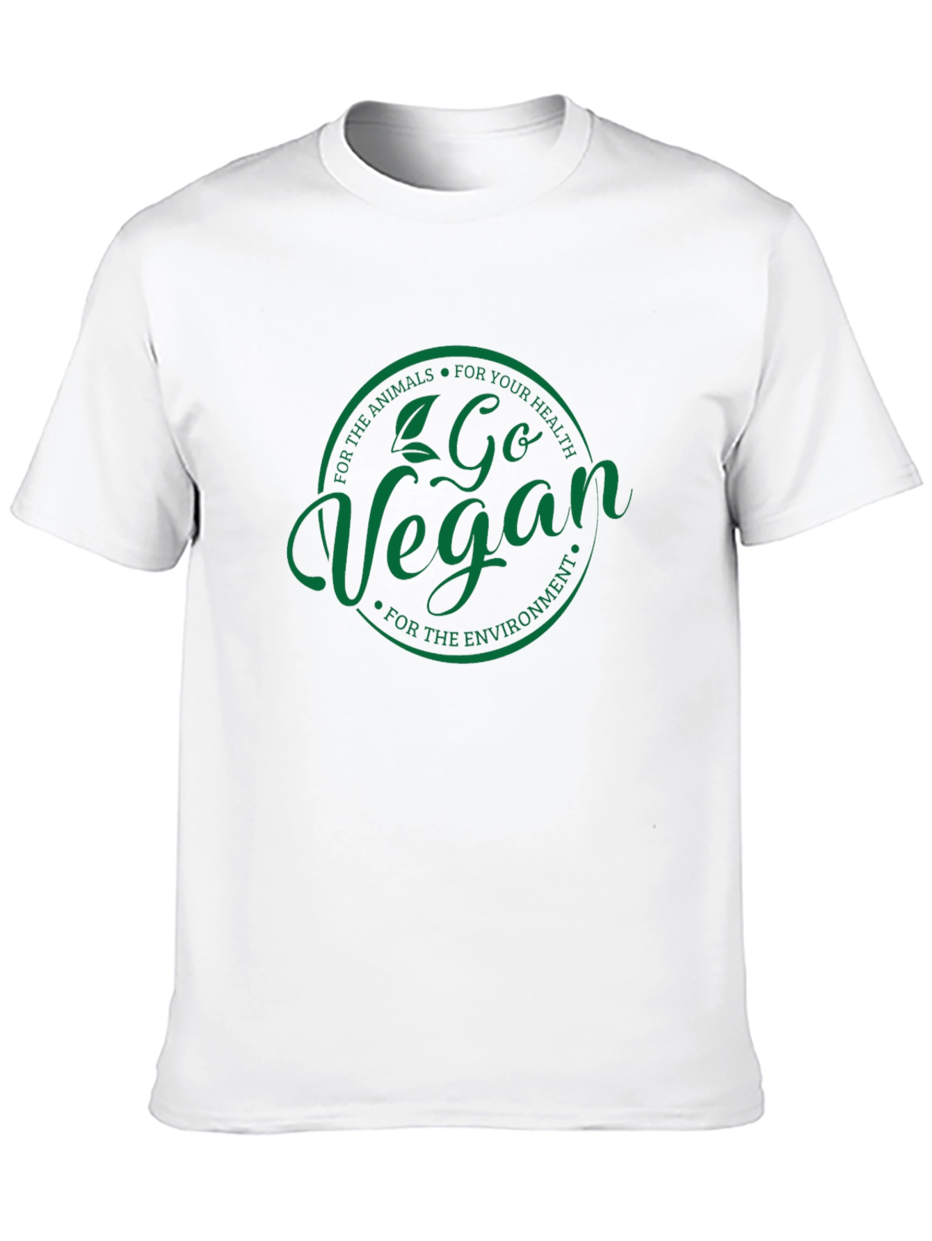 Go Vegan T-Shirt - Animals Health Environment Tee