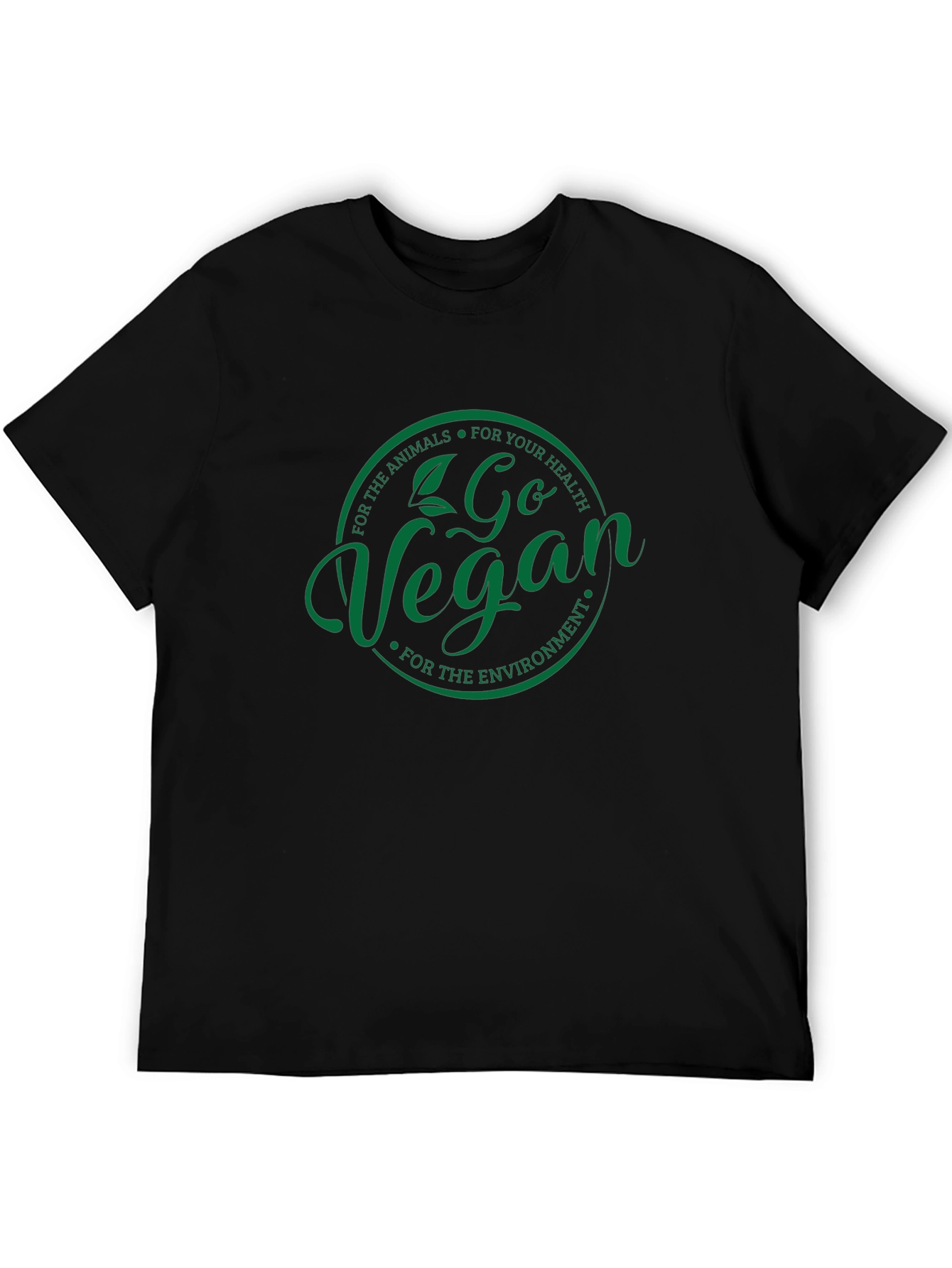 Go Vegan T-Shirt - Animals Health Environment Tee
