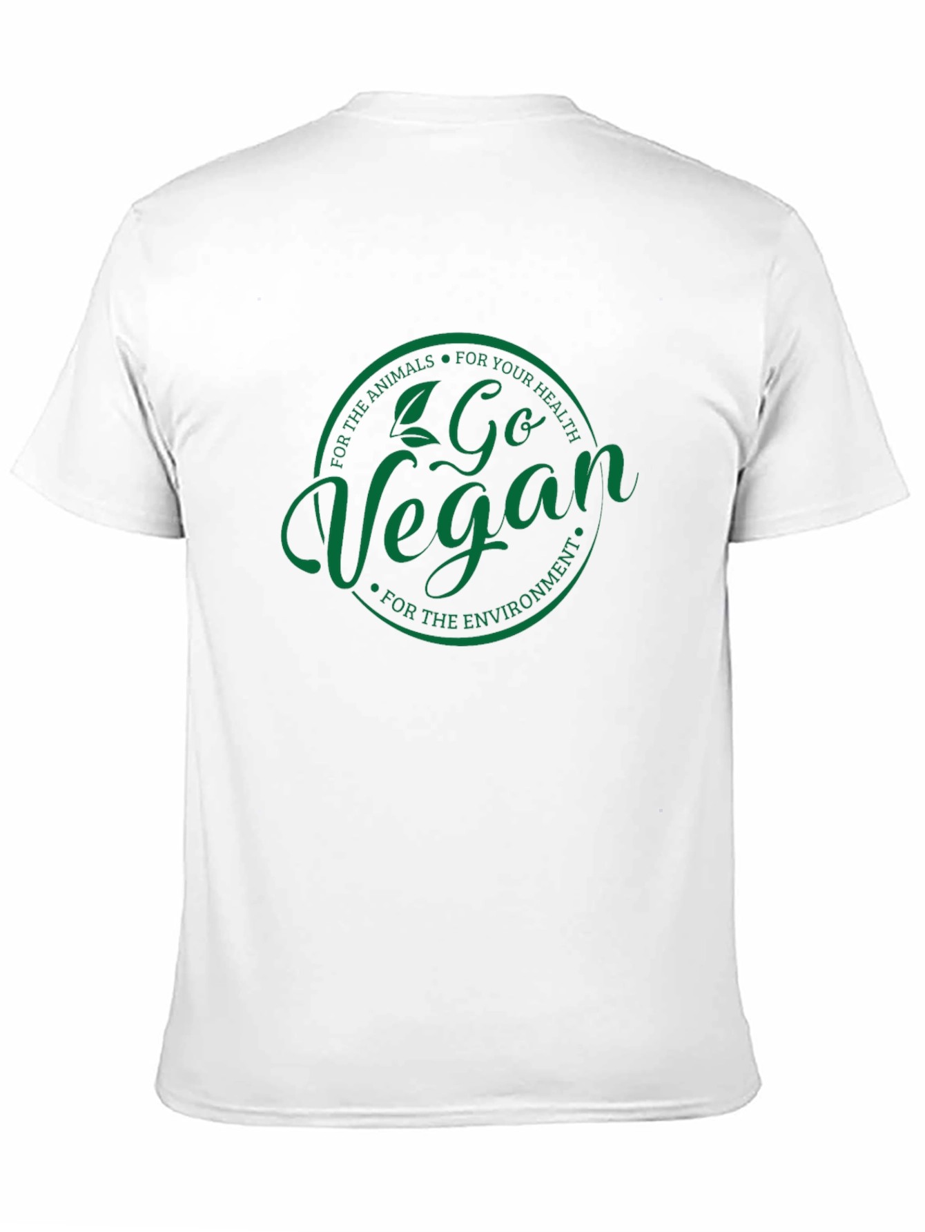 Go Vegan T-Shirt - Animals Health Environment Tee