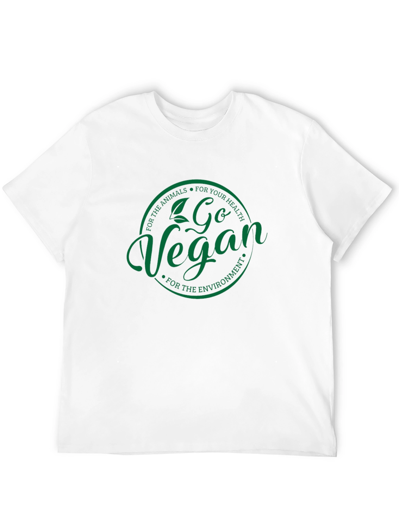 Go Vegan T-Shirt - Animals Health Environment Tee