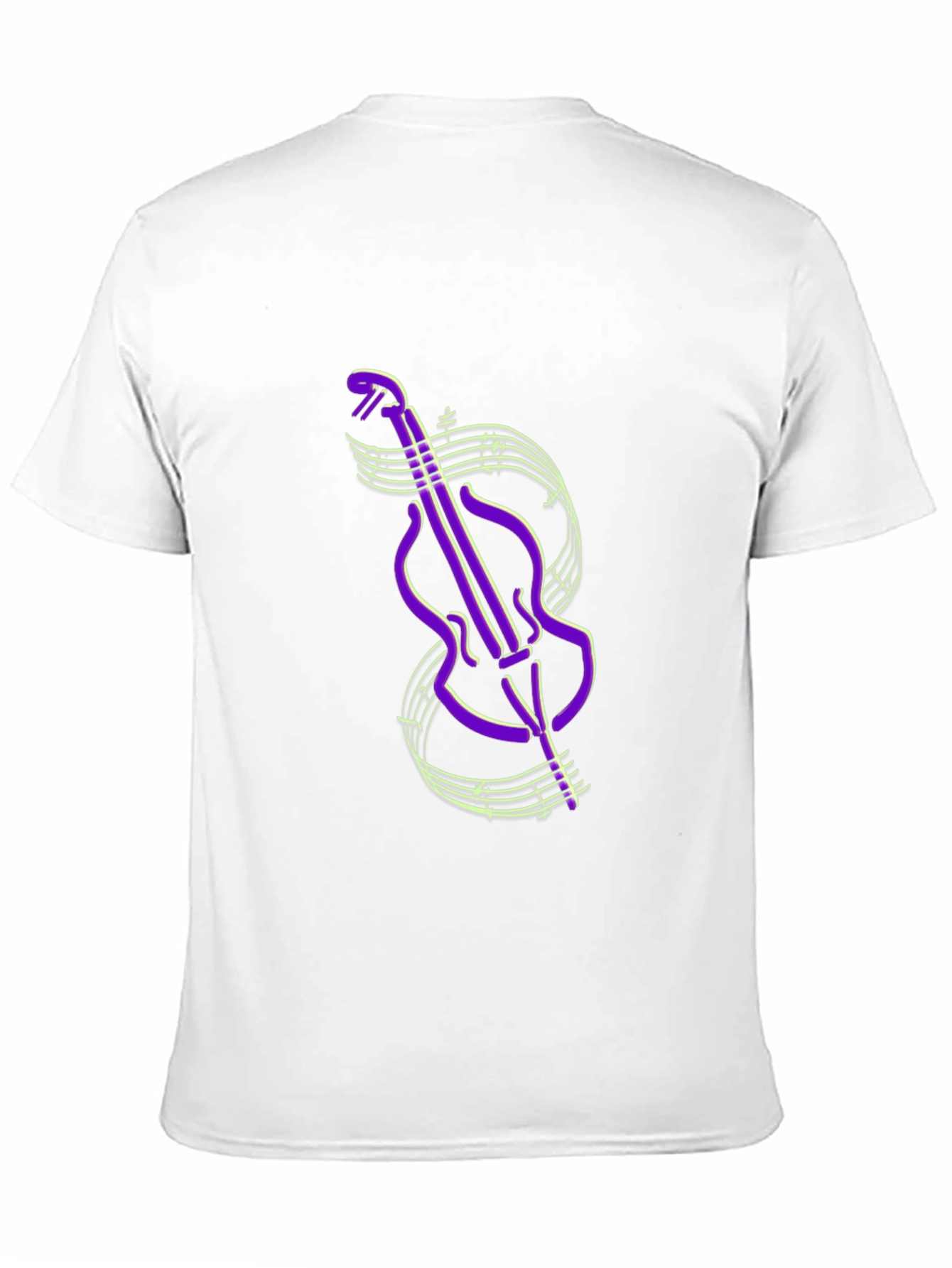 Musical Instrument T-Shirt - Bass and Notes Graphic