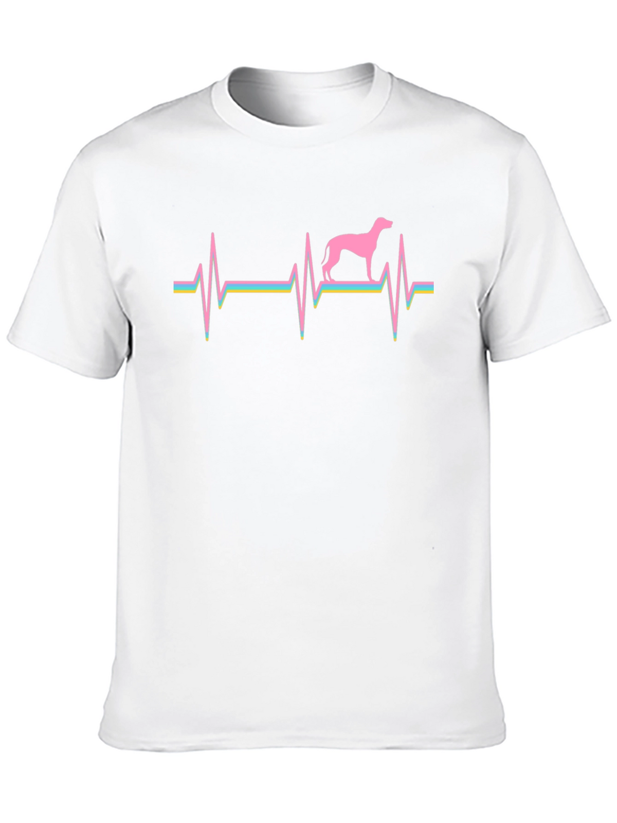 Dog Breed Heartbeat T-Shirt - Black