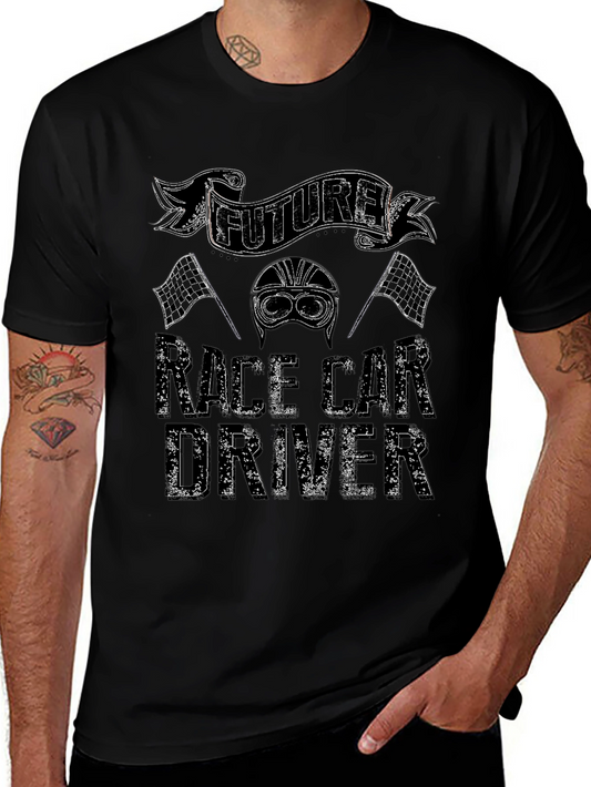 Future Race Car Driver Graphic T-Shirt - Cool Car Racing Tee