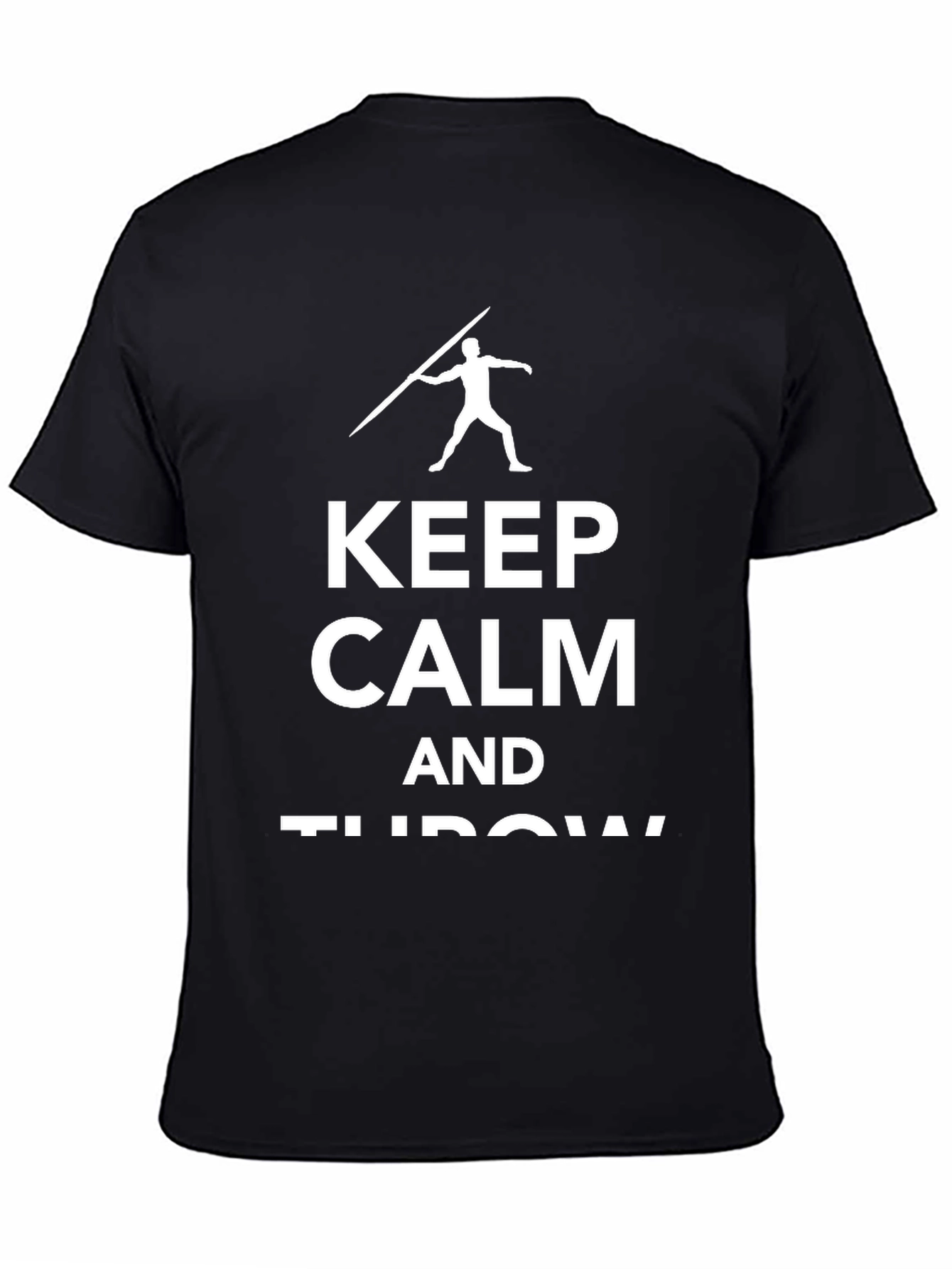 Keep Calm and Throw Javelin T-Shirt - Black