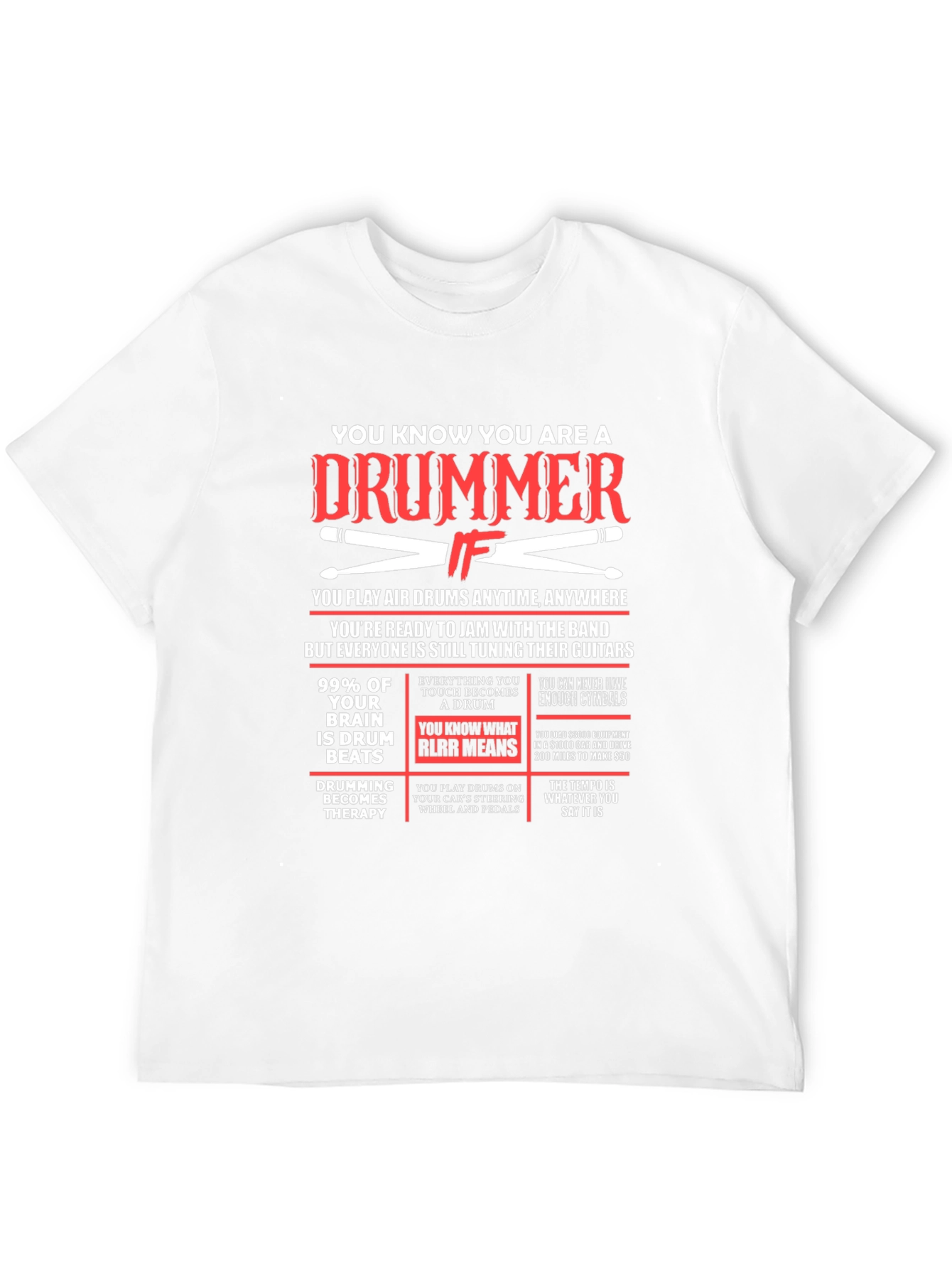 Drummer T-Shirt: Funny Musician Gift