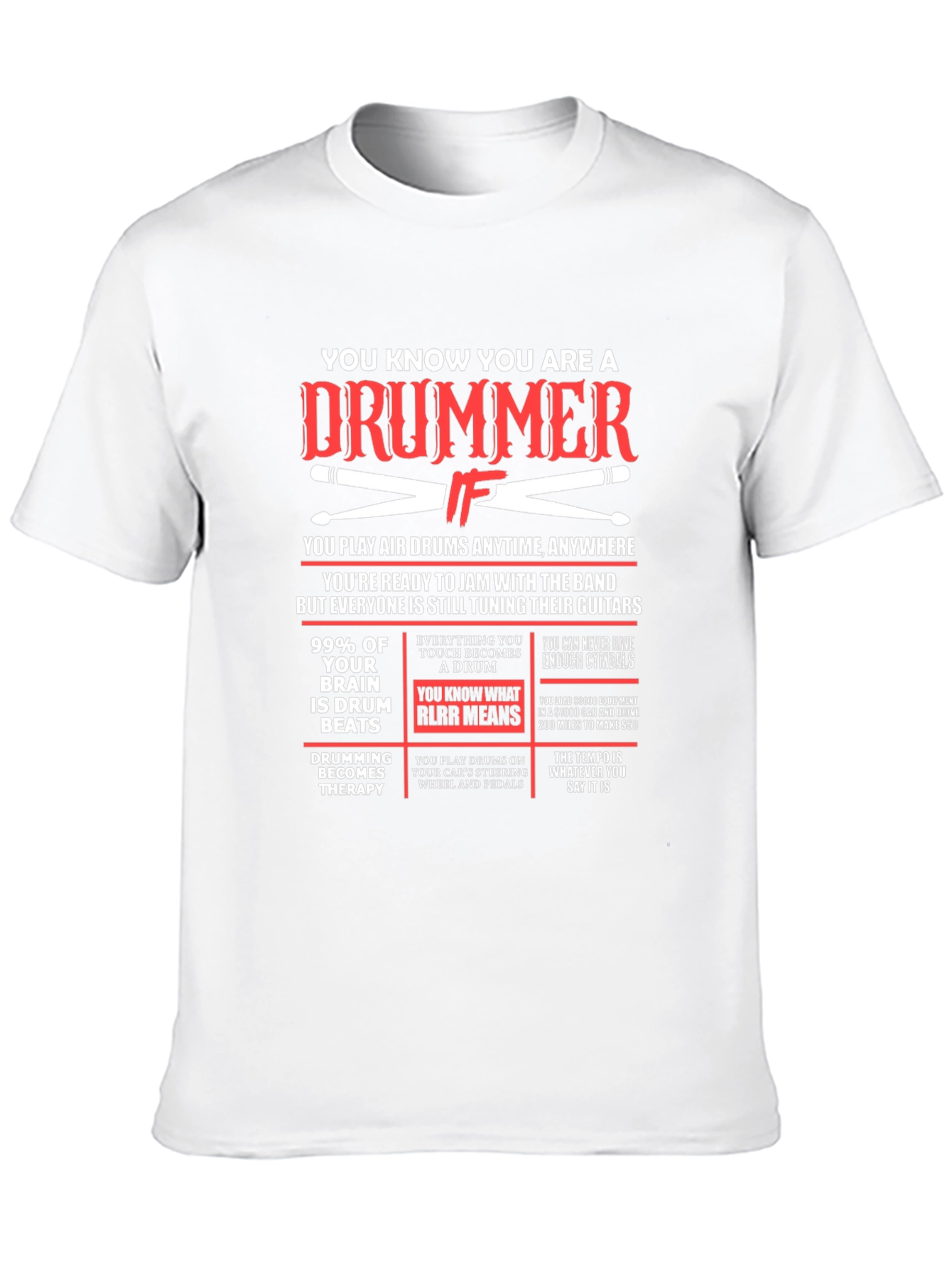 Drummer T-Shirt: Funny Musician Gift