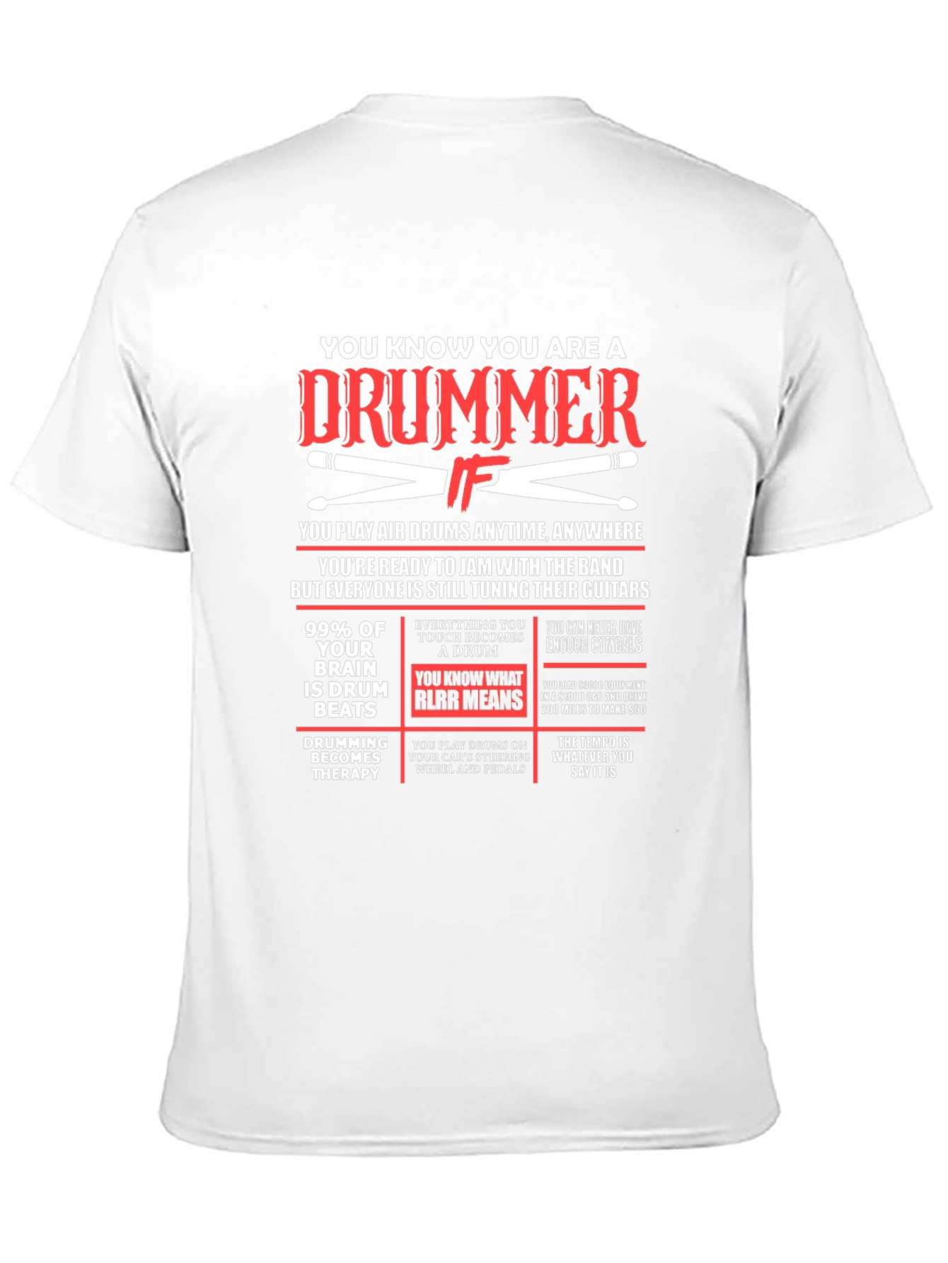 Drummer T-Shirt: Funny Musician Gift