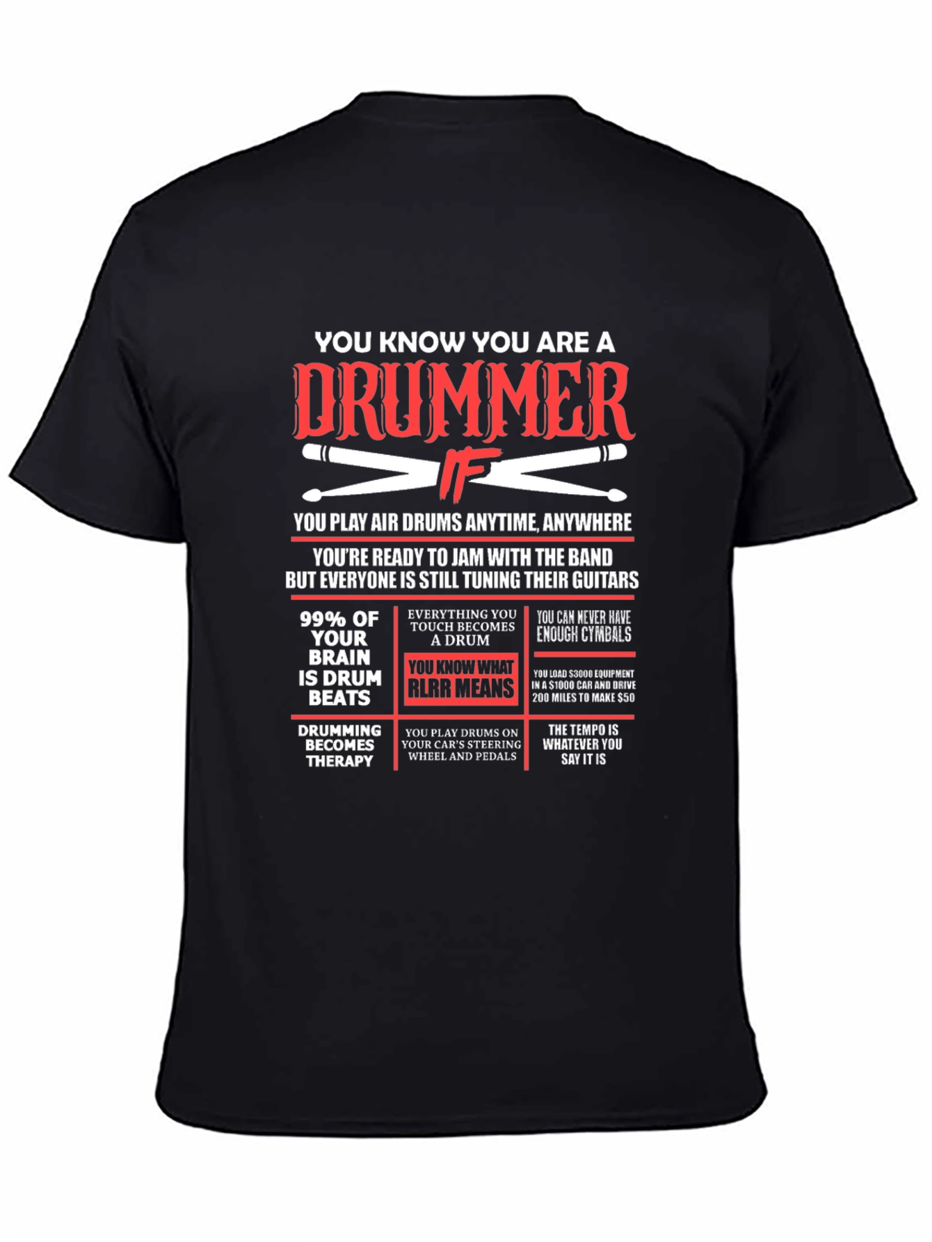Drummer T-Shirt: Funny Musician Gift