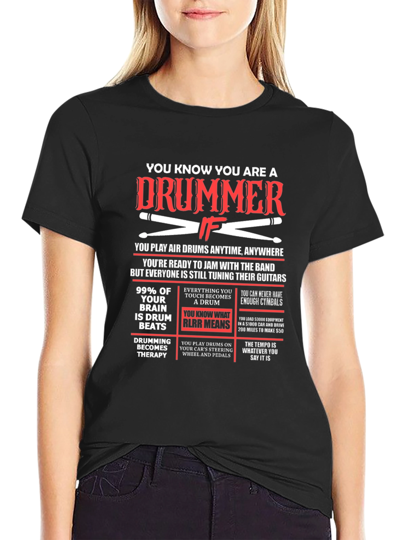 Drummer T-Shirt: Funny Musician Gift
