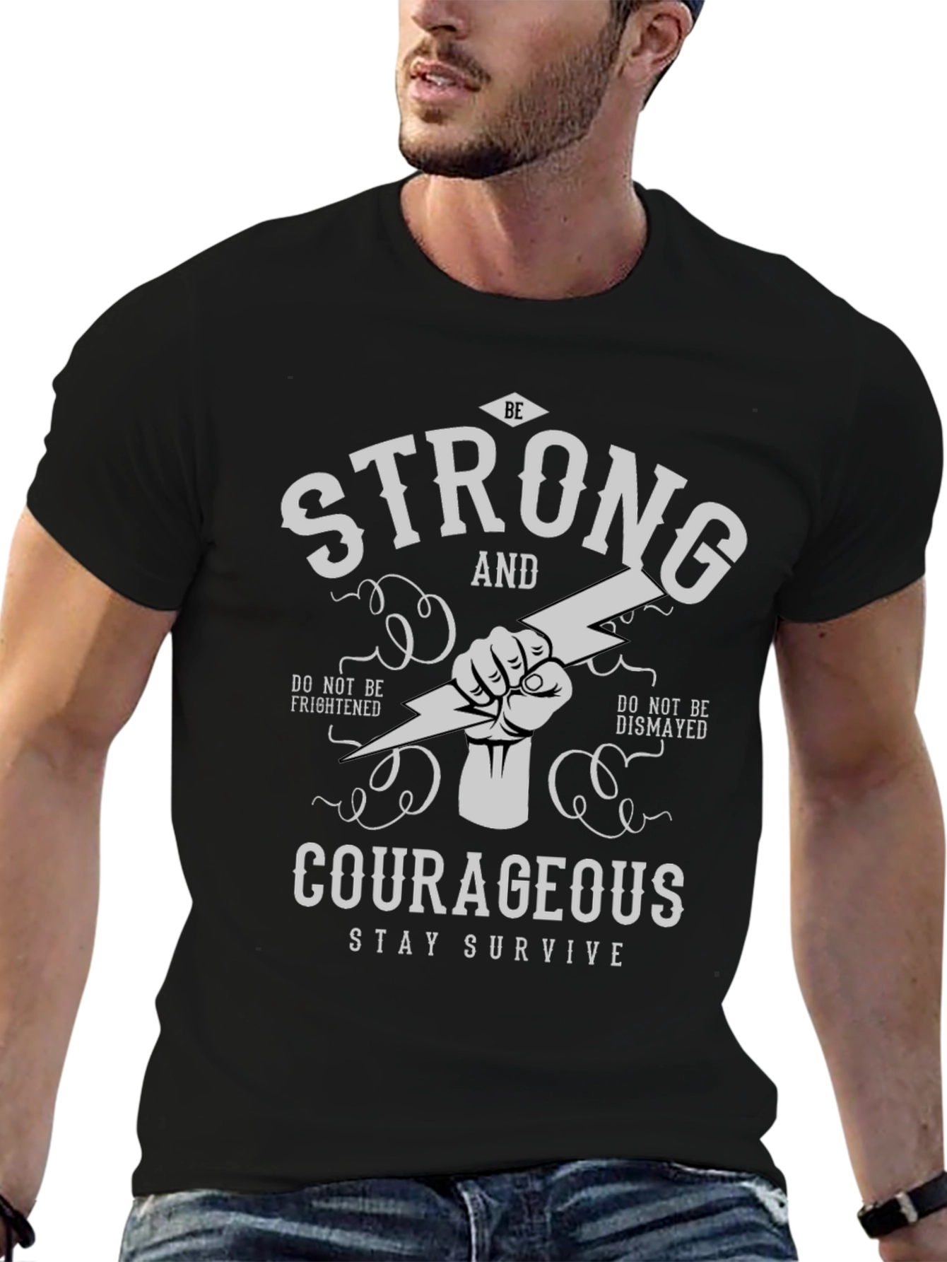 Strong & Courageous Graphic Tee