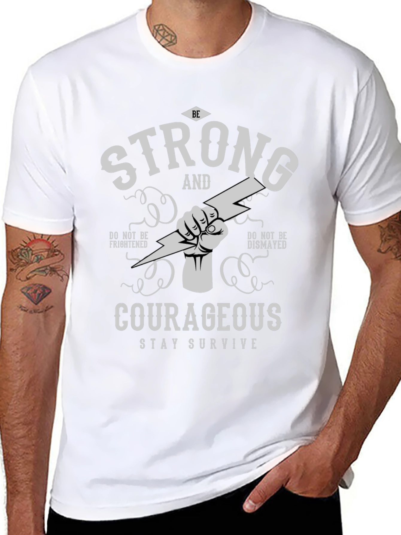 Strong & Courageous Graphic Tee