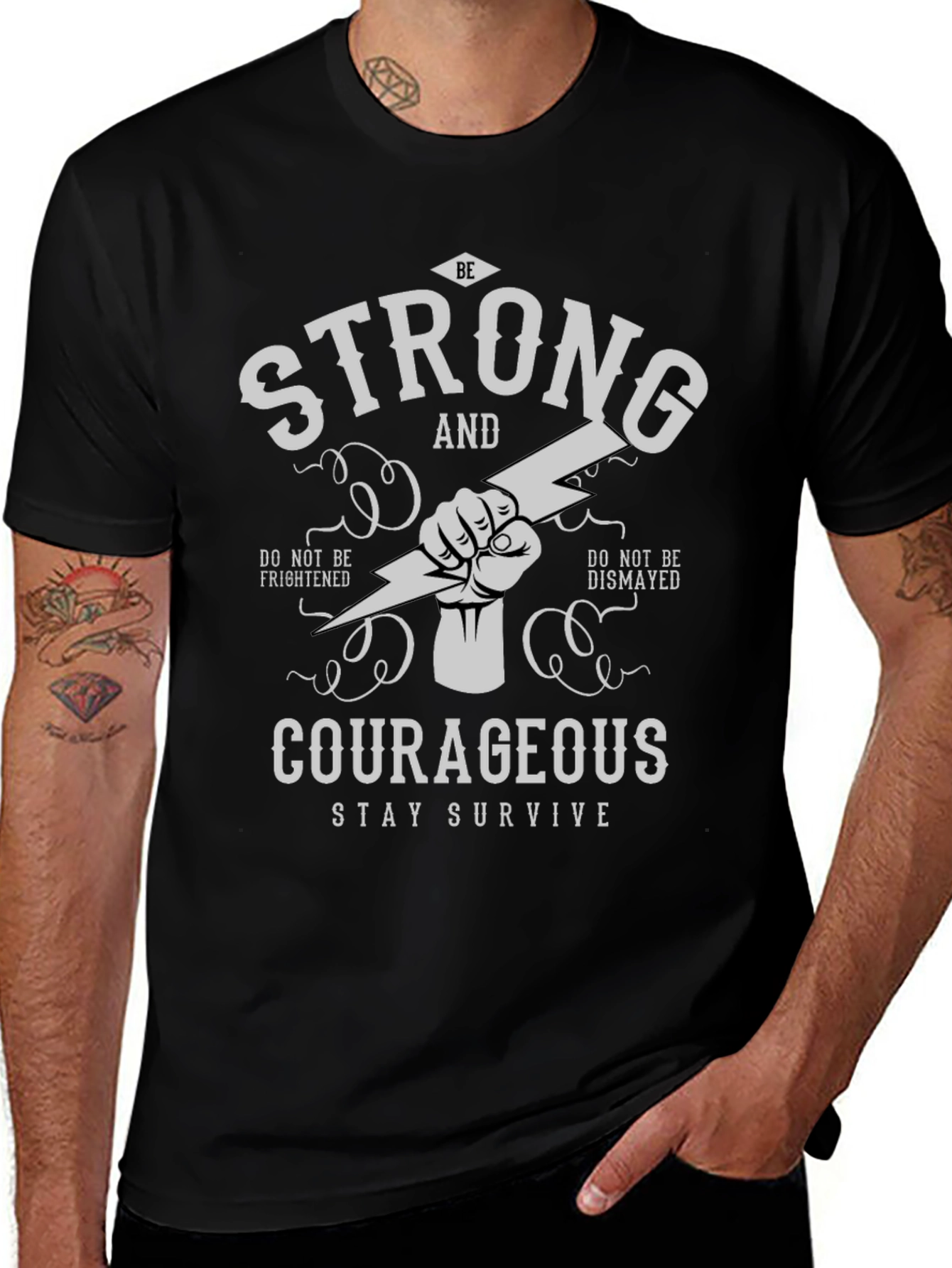 Strong & Courageous Graphic Tee