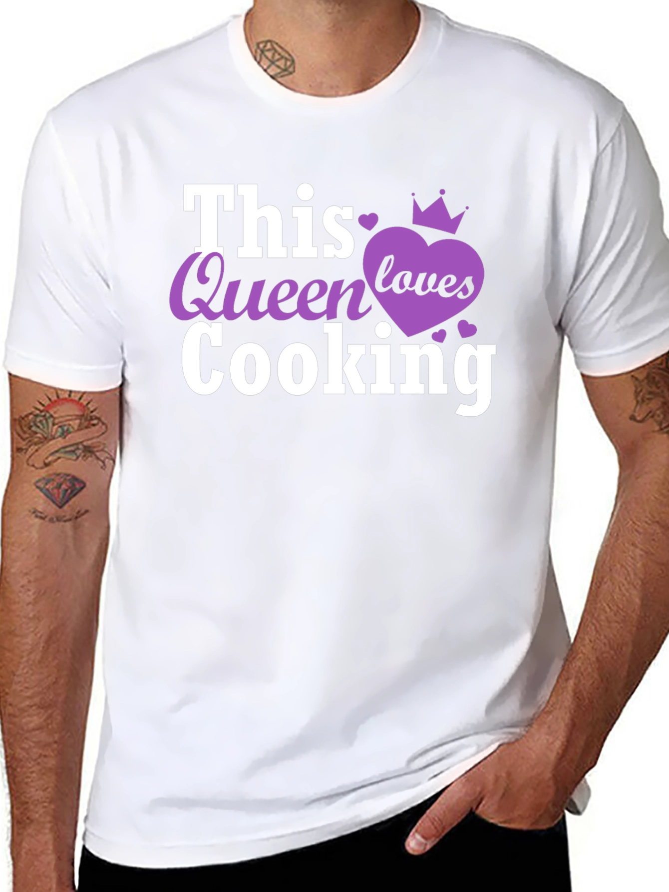 This Queen Loves Cooking Black T-Shirt