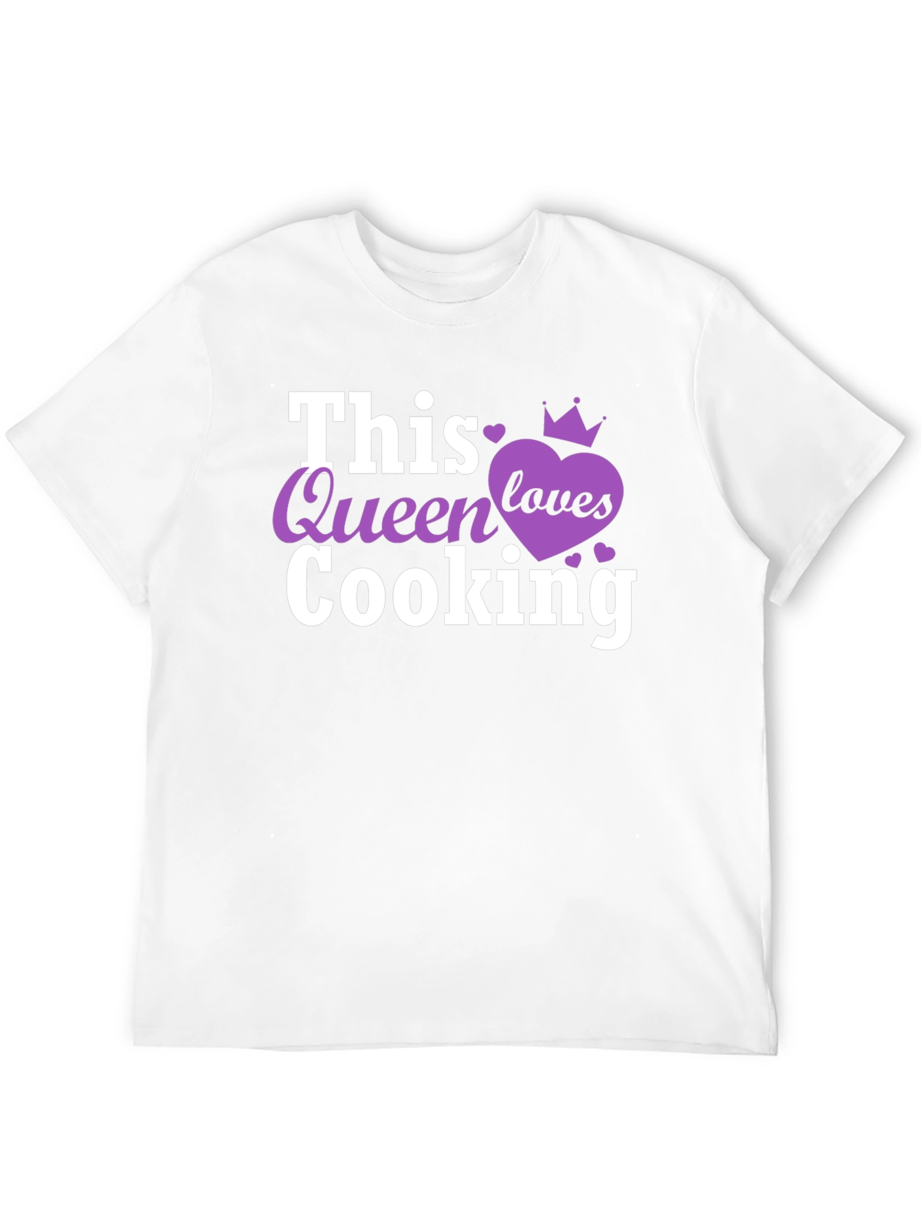 This Queen Loves Cooking Black T-Shirt