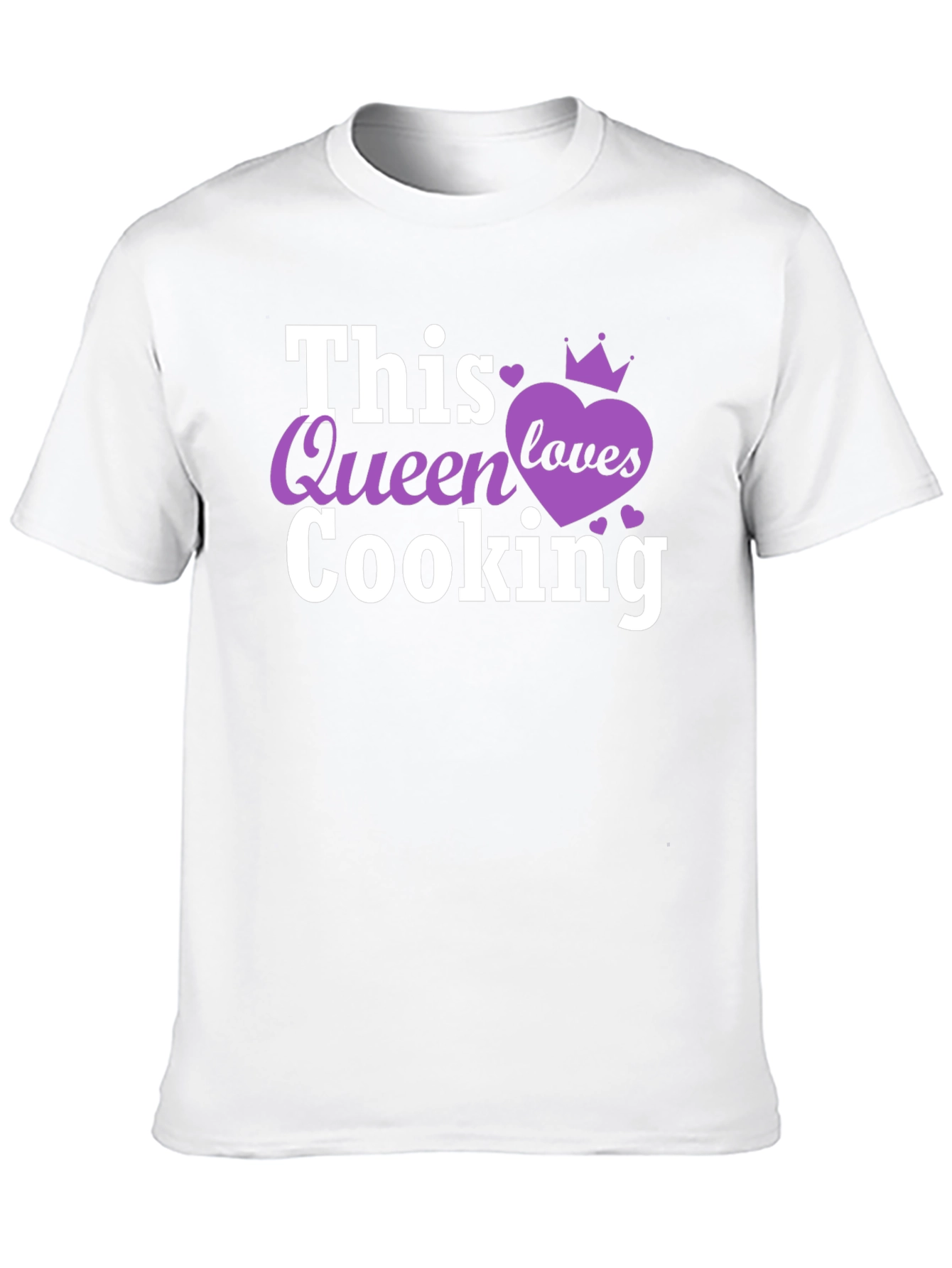 This Queen Loves Cooking Black T-Shirt