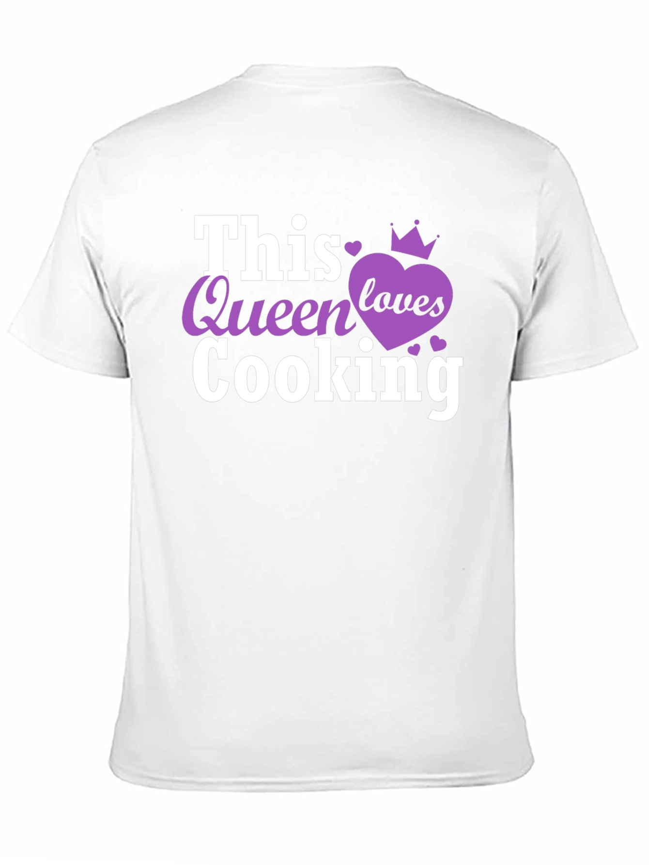 This Queen Loves Cooking Black T-Shirt