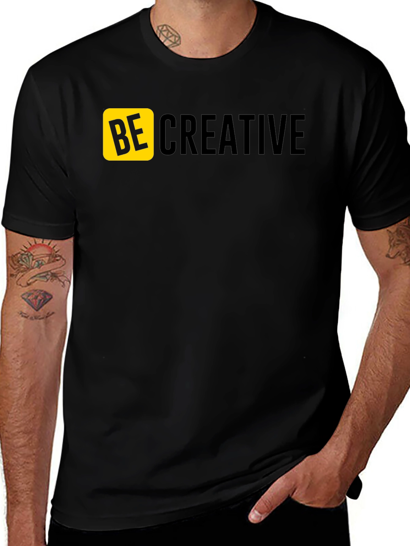 Be Creative Black T-Shirt
