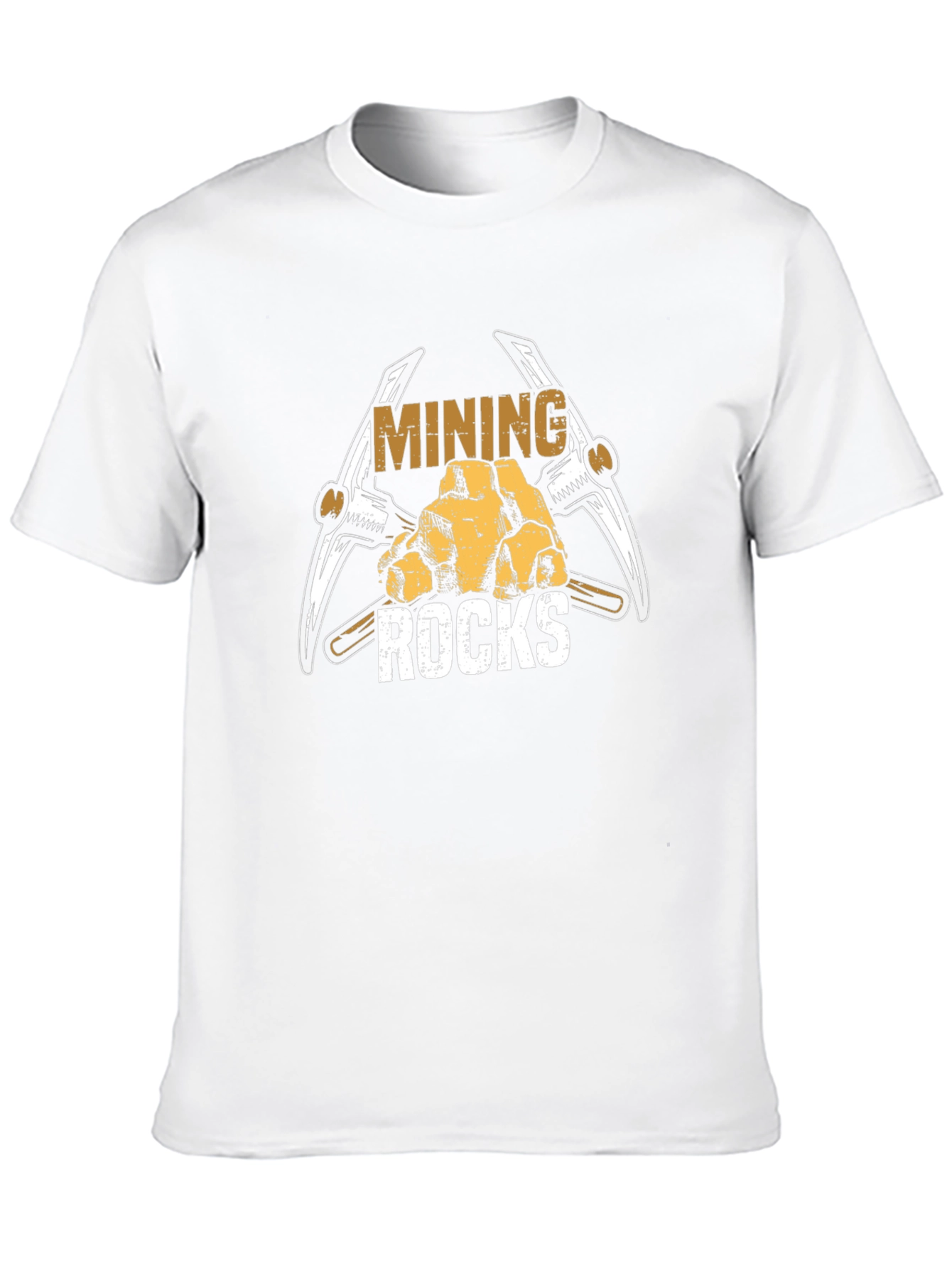 Mining Rocks Graphic T-Shirt - Black