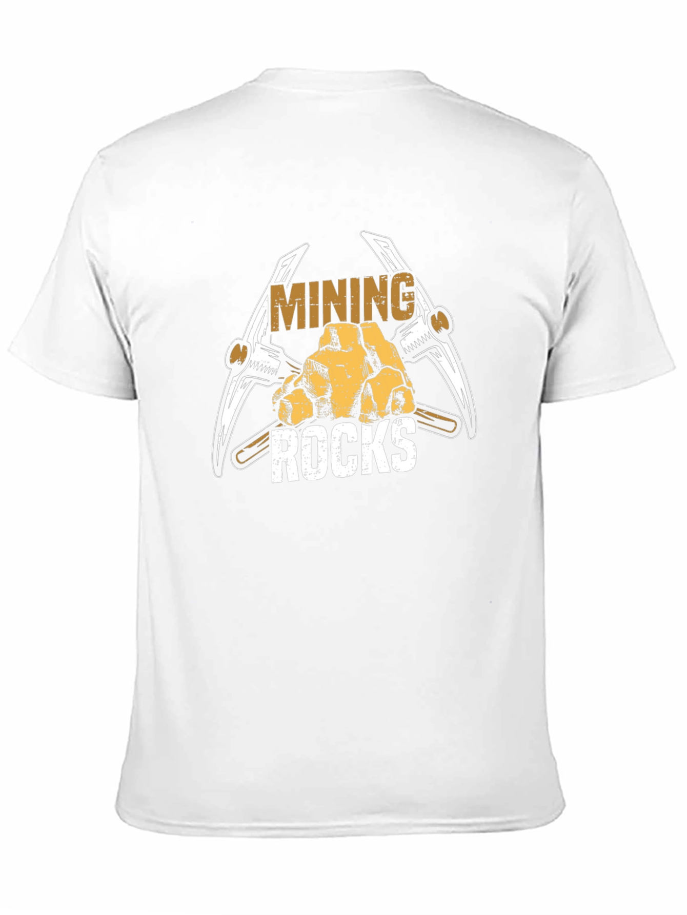 Mining Rocks Graphic T-Shirt - Black