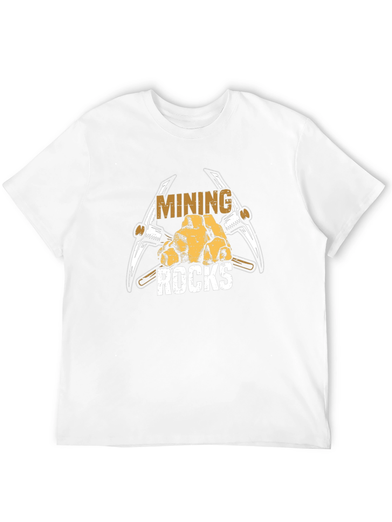 Mining Rocks Graphic T-Shirt - Black