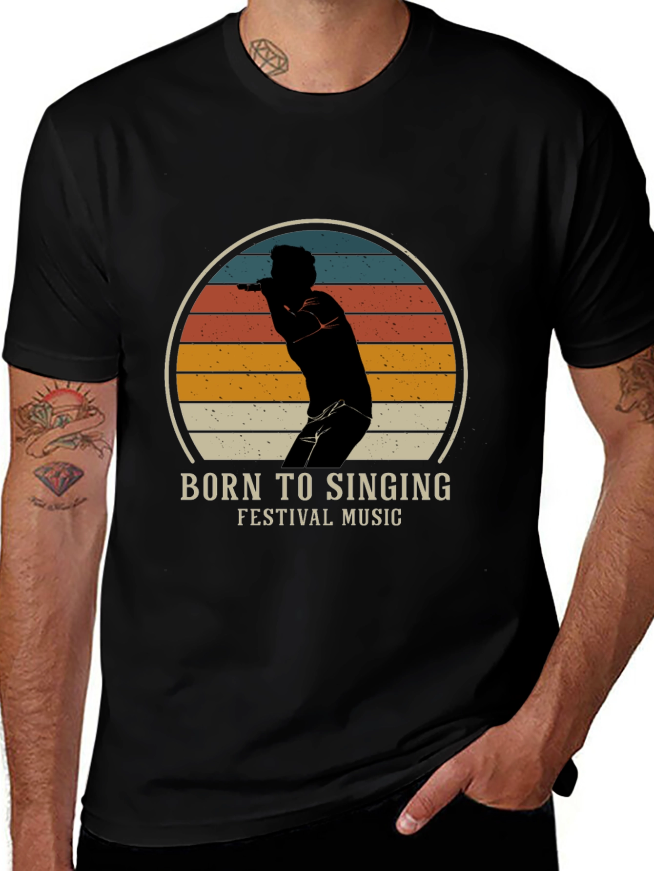 Born to Sing T-Shirt - Festival Music
