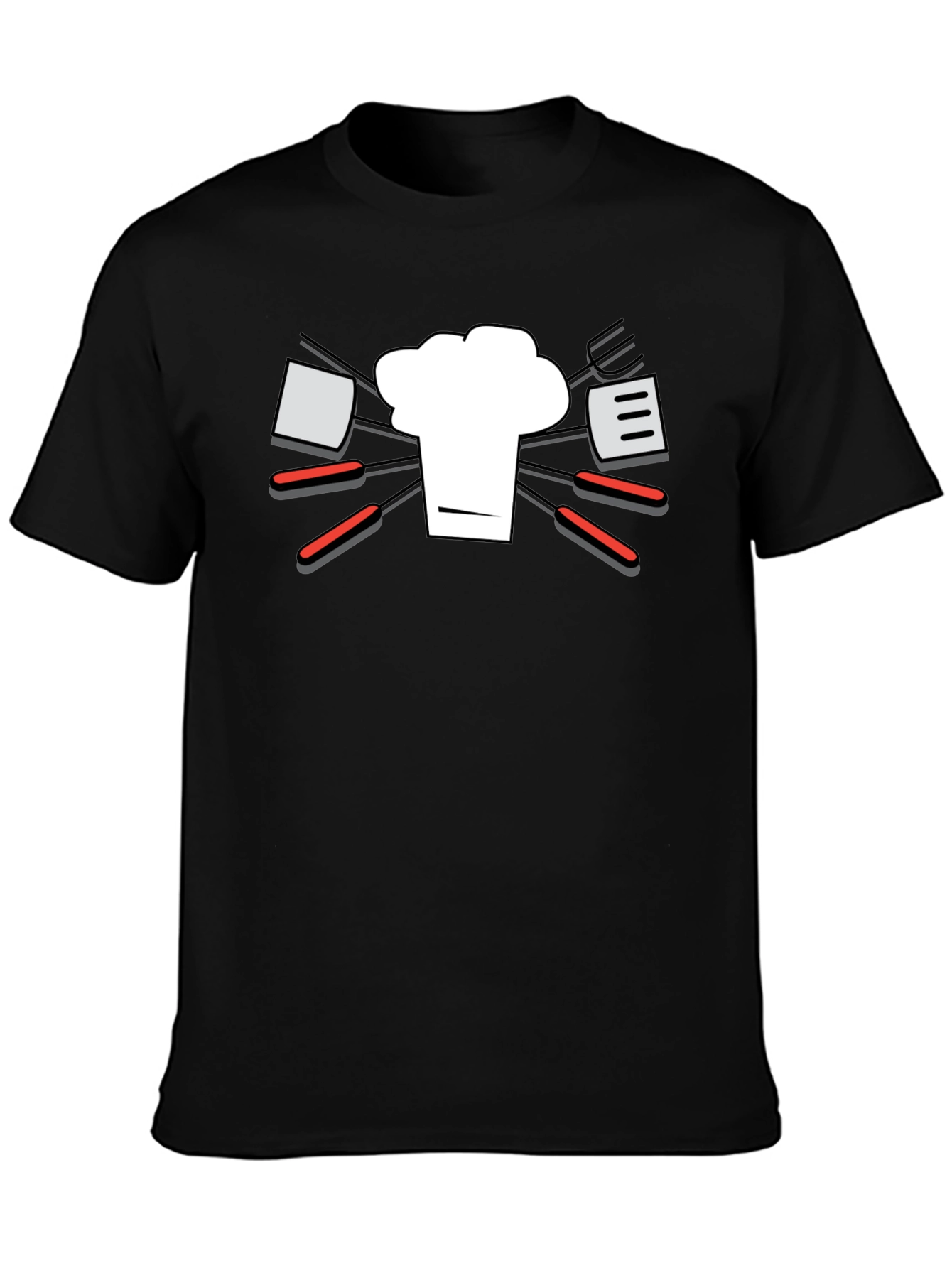Chef Hat & BBQ Utensil T-Shirt