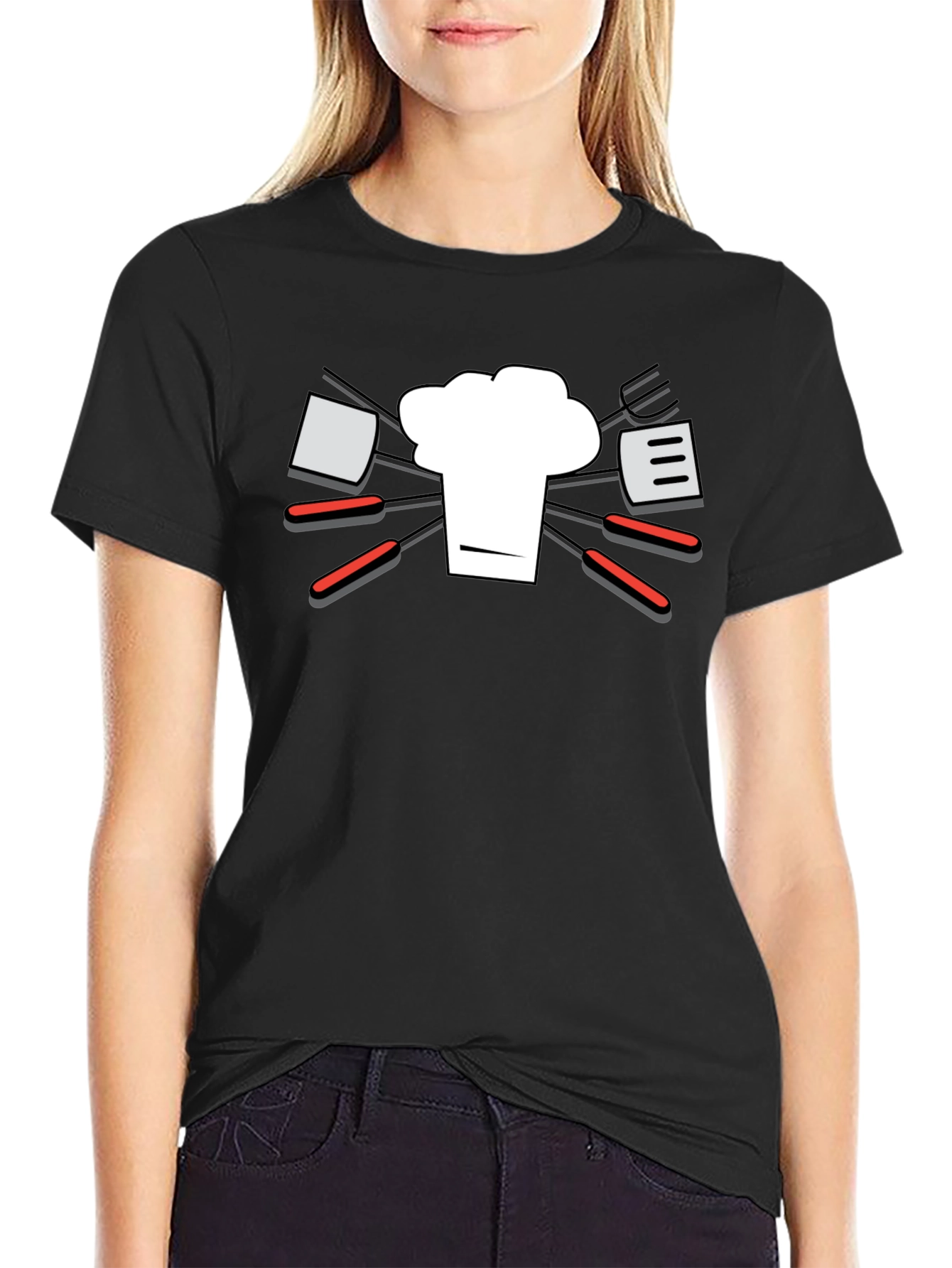 Chef Hat & BBQ Utensil T-Shirt