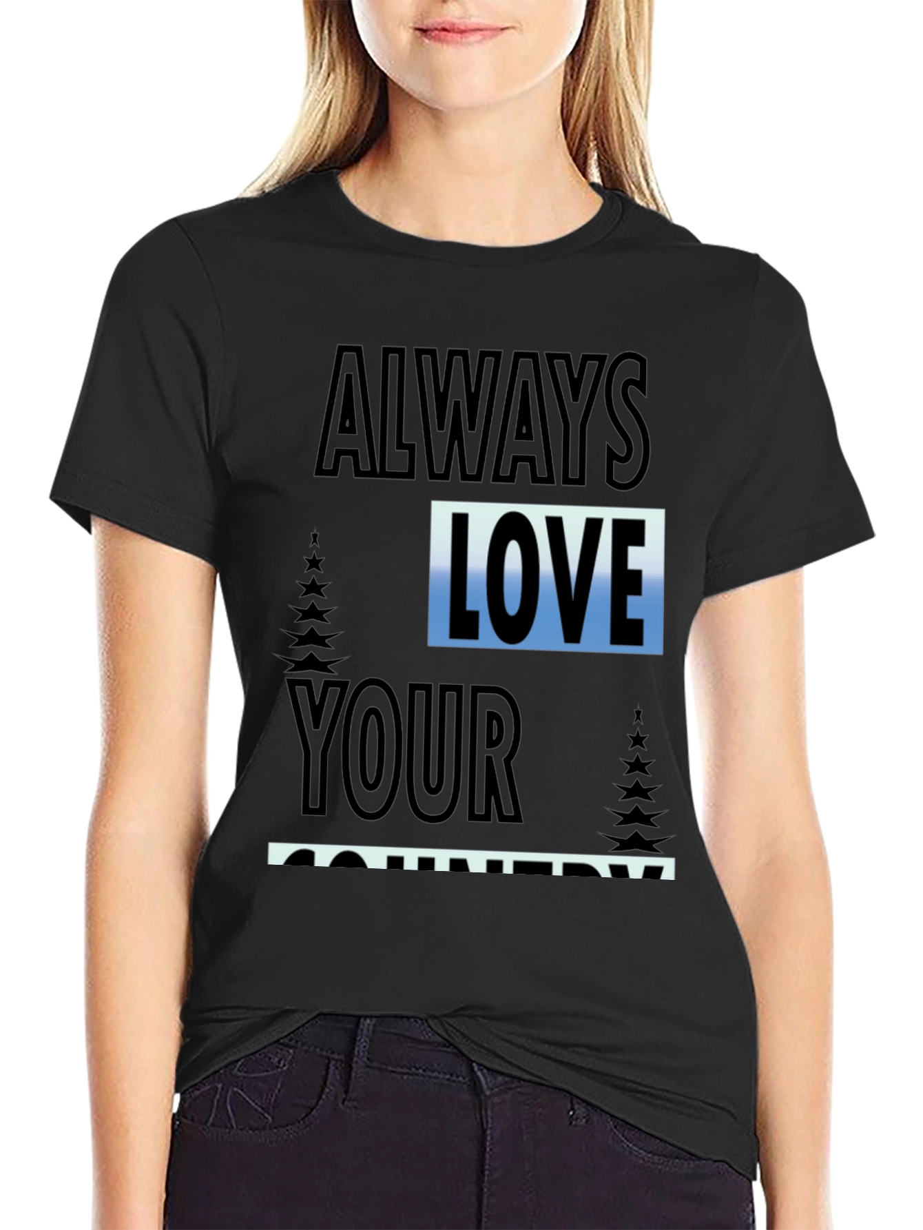 Always Love Your Country Graphic Tee
