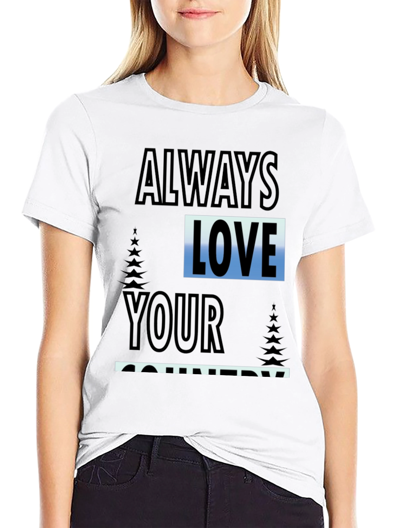Always Love Your Country Graphic Tee