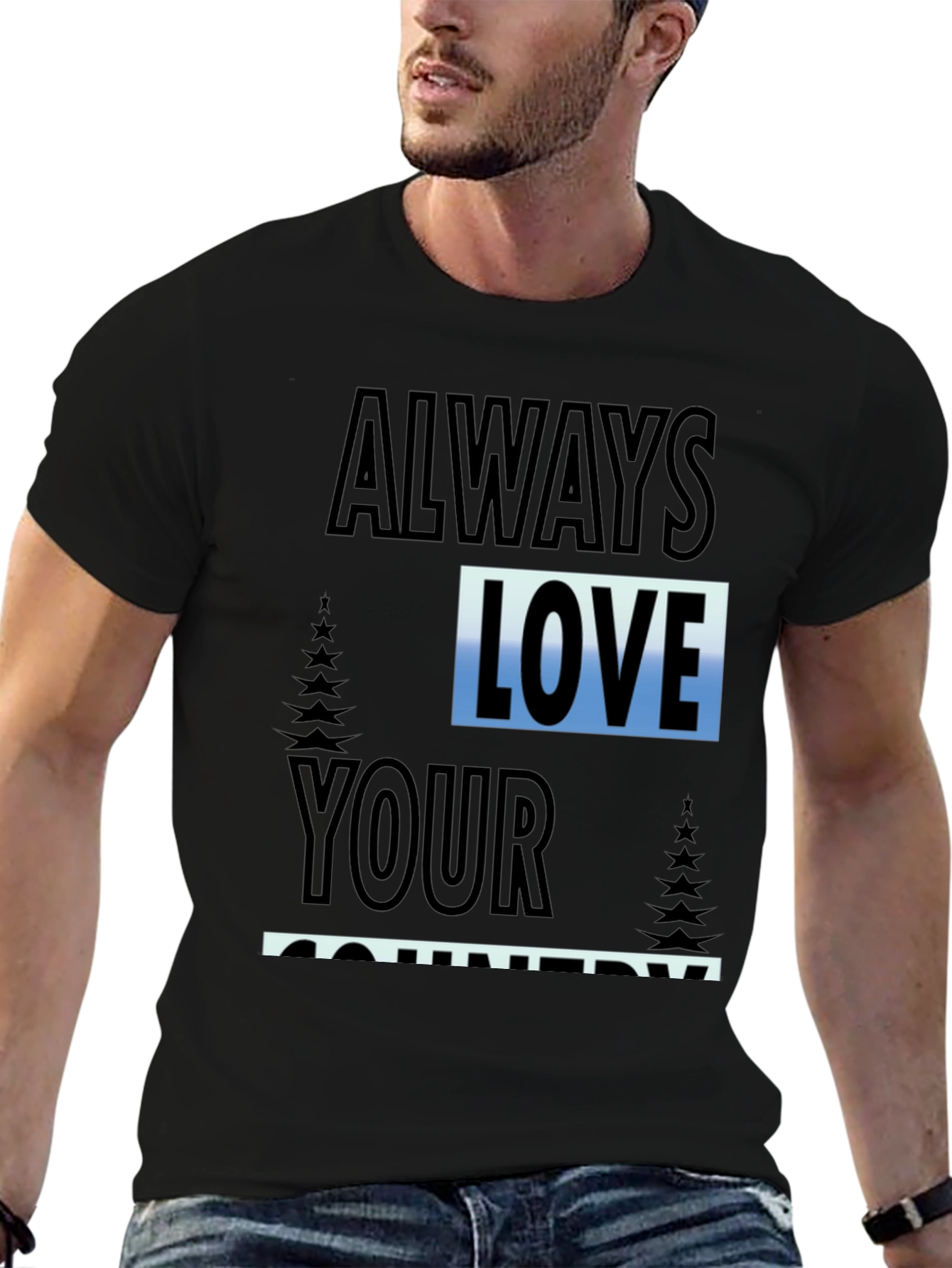 Always Love Your Country Graphic Tee
