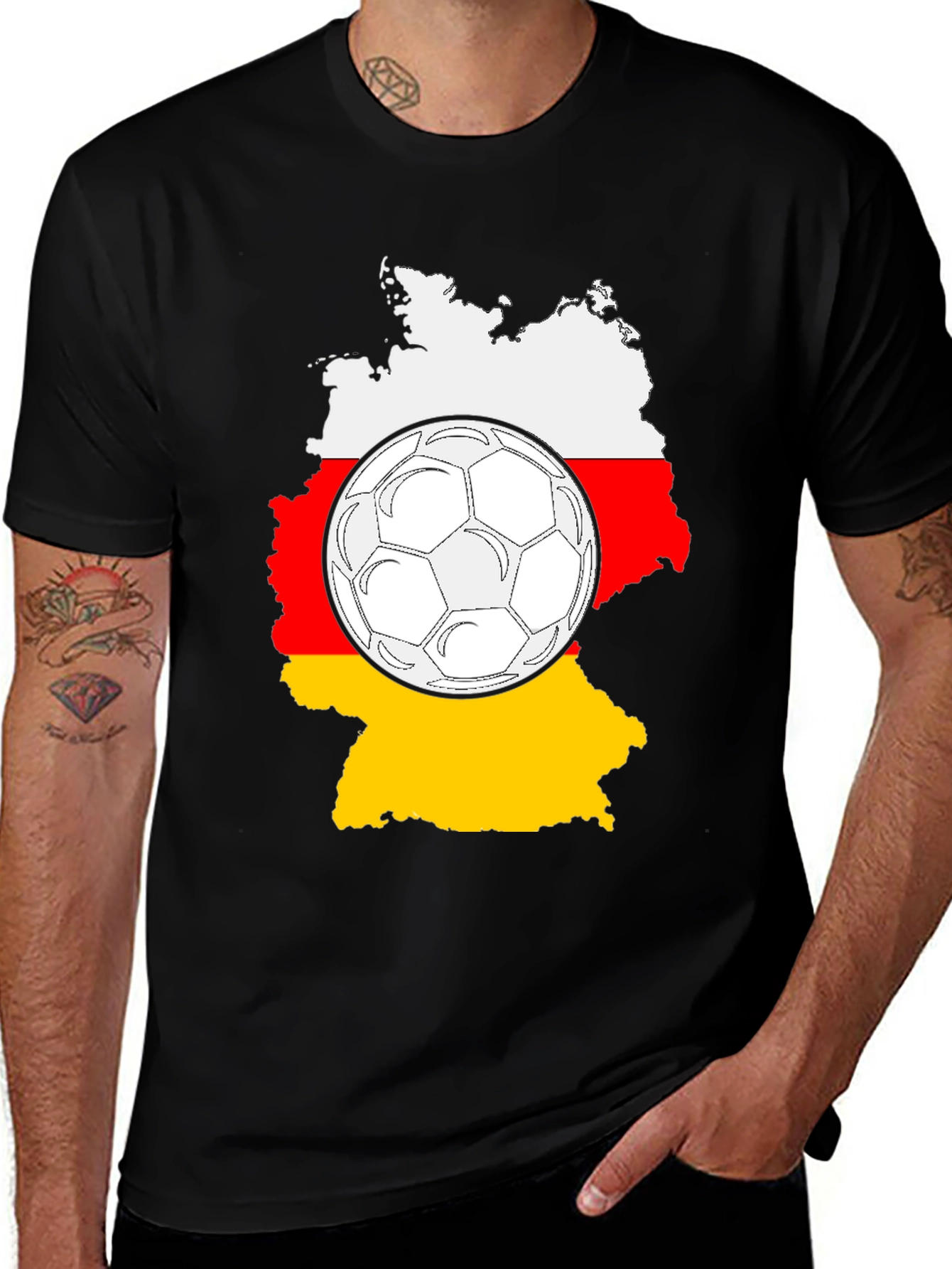 Germany Soccer Fan T-Shirt - Black