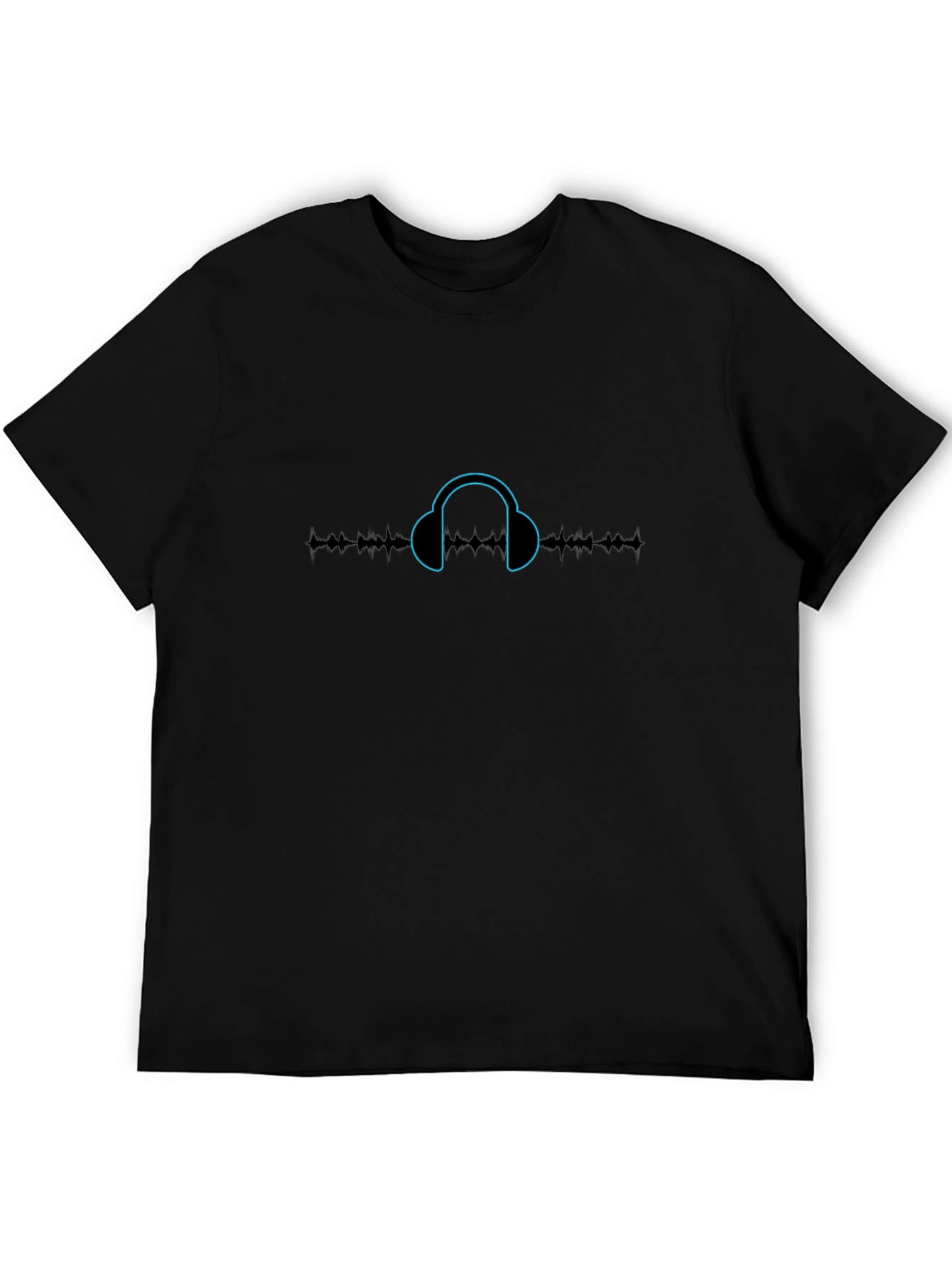 Headphone Graphic Tee - Black Music Lover Shirt