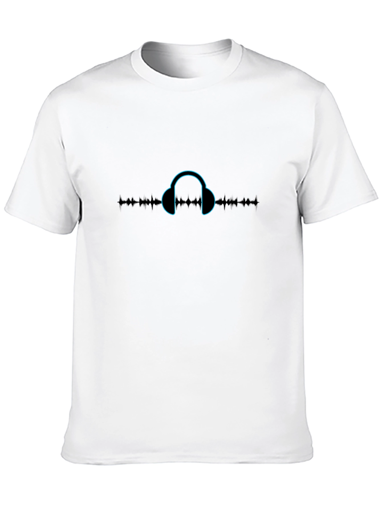 Headphone Graphic Tee - Black Music Lover Shirt