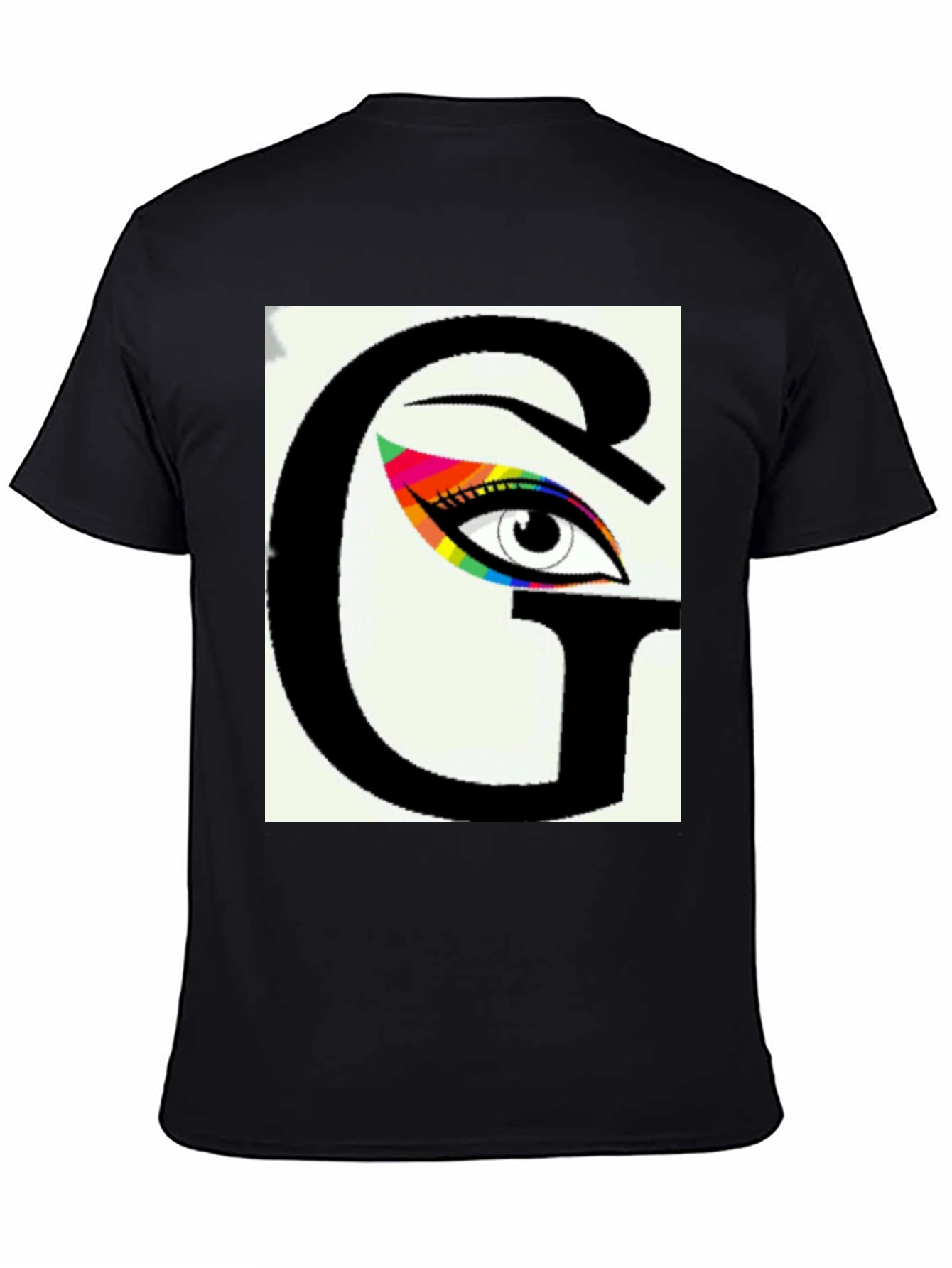 Eye See You Graphic Tee - Black Cotton Blend